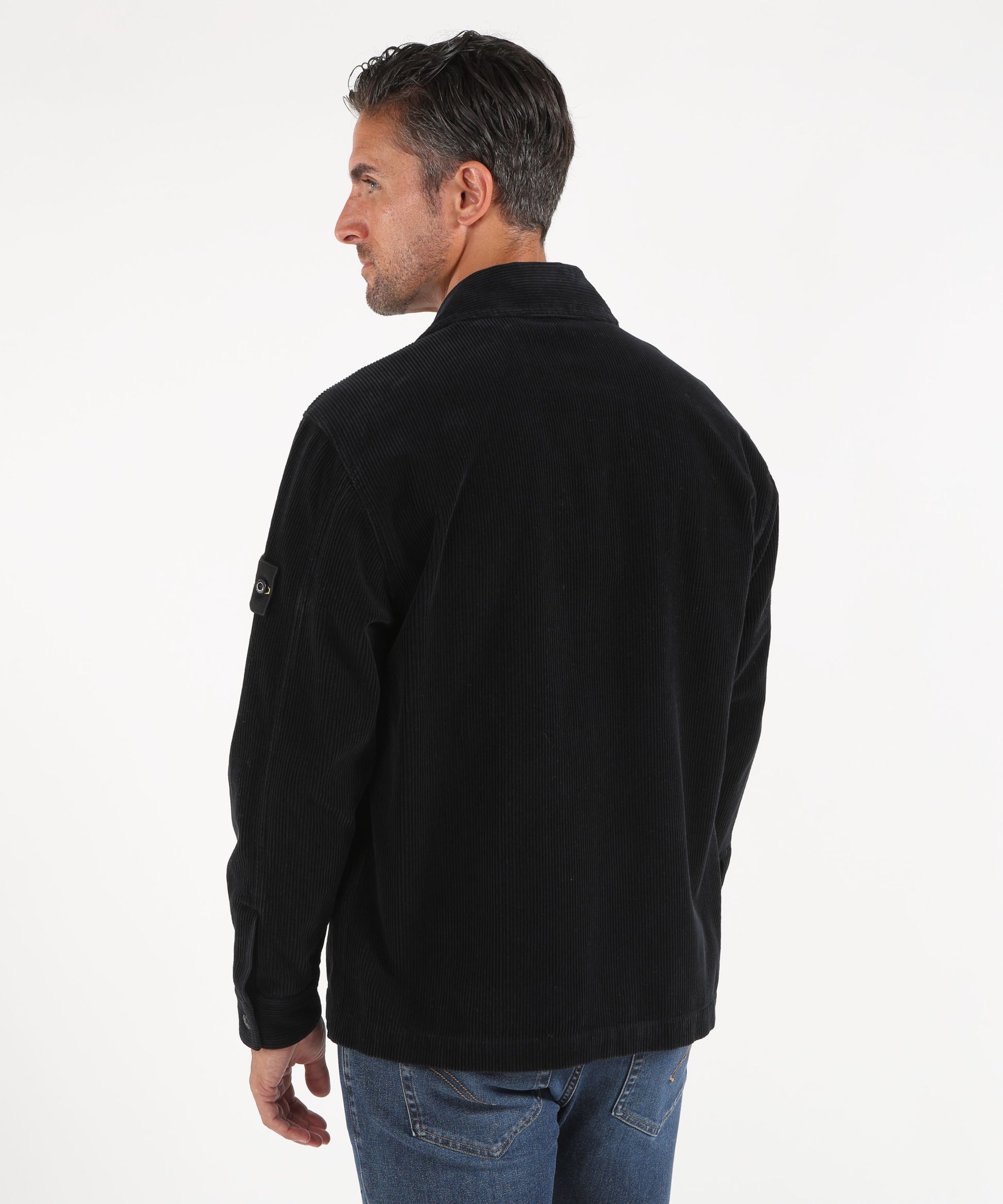 Giacche STONE ISLAND ORGANIC COTTON CORDUROY 800 Navy | STONE ISLAND