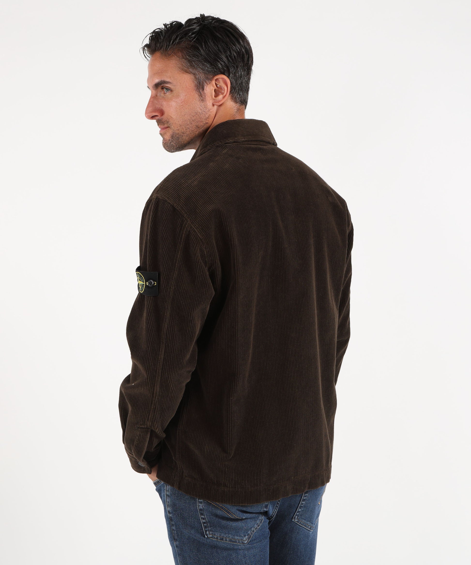 Giacche STONE ISLAND ORGANIC COTTON CORDUROY 800 Carbone | STONE ISLAND