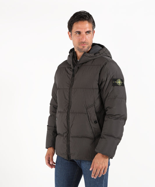 Puffer jackets STONE ISLAND CRINKLE REPS NY windproof and water-repellent puffer jacket Grigio | STONE ISLAND