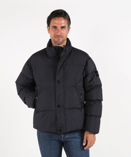 Bomber jackets STONE ISLAND CRINKLE REPS NY windproof and water-repellent puffer jacket. Navy | STONE ISLAND