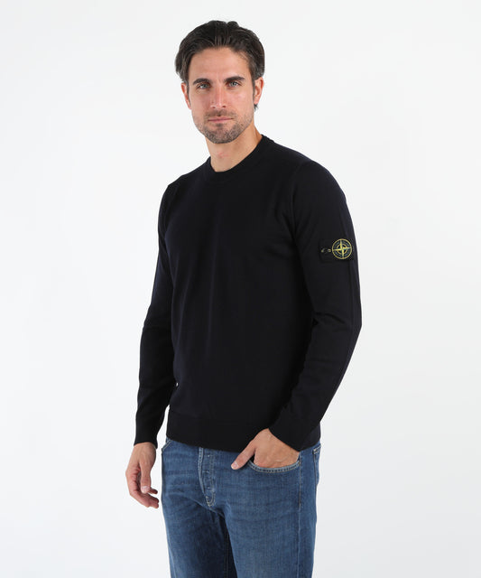 Knitwear STONE ISLAND crew neck sweater Navy | STONE ISLAND