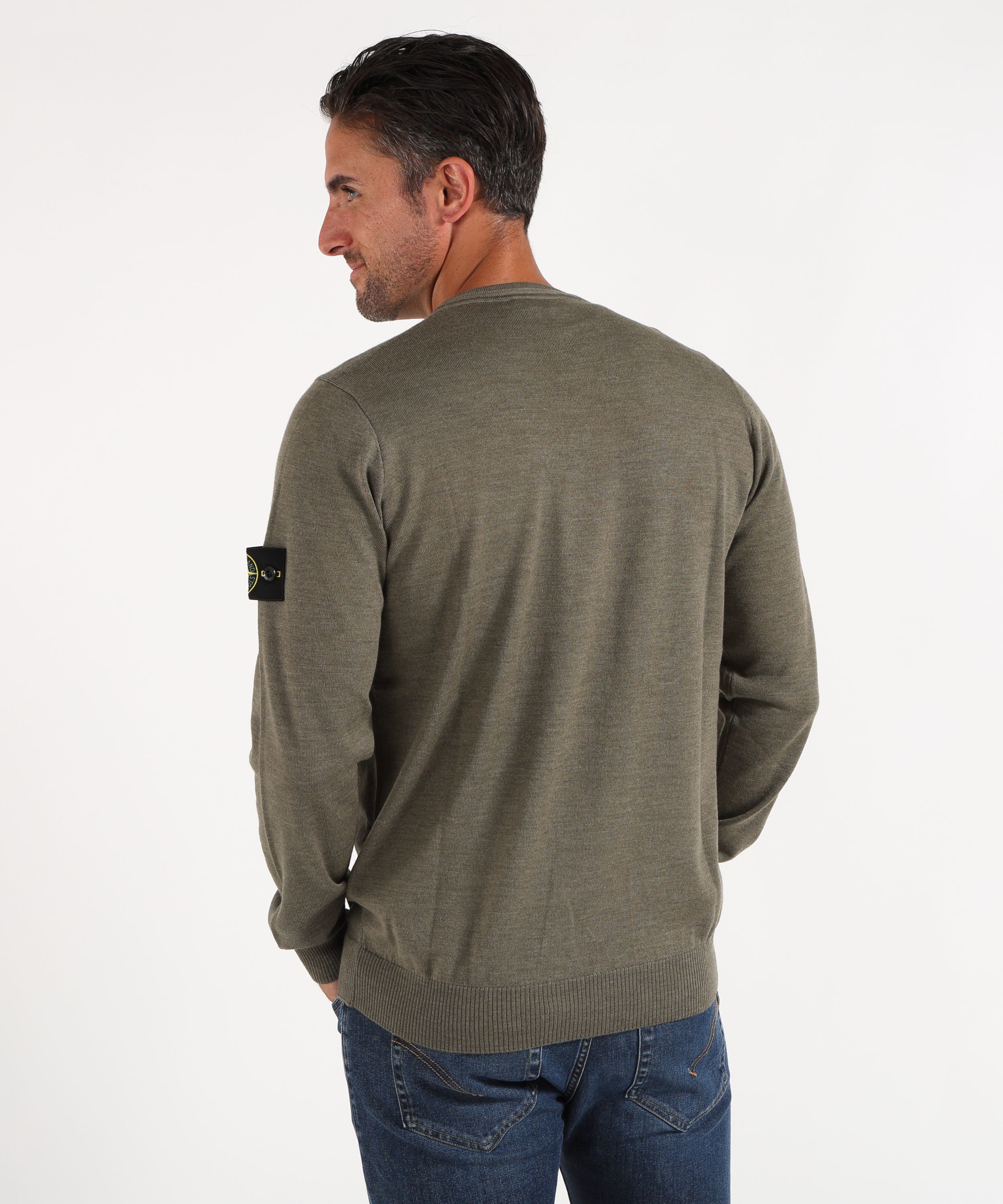 Maglie STONE ISLAND Maglia girocollo Verde militare melange | STONE ISLAND