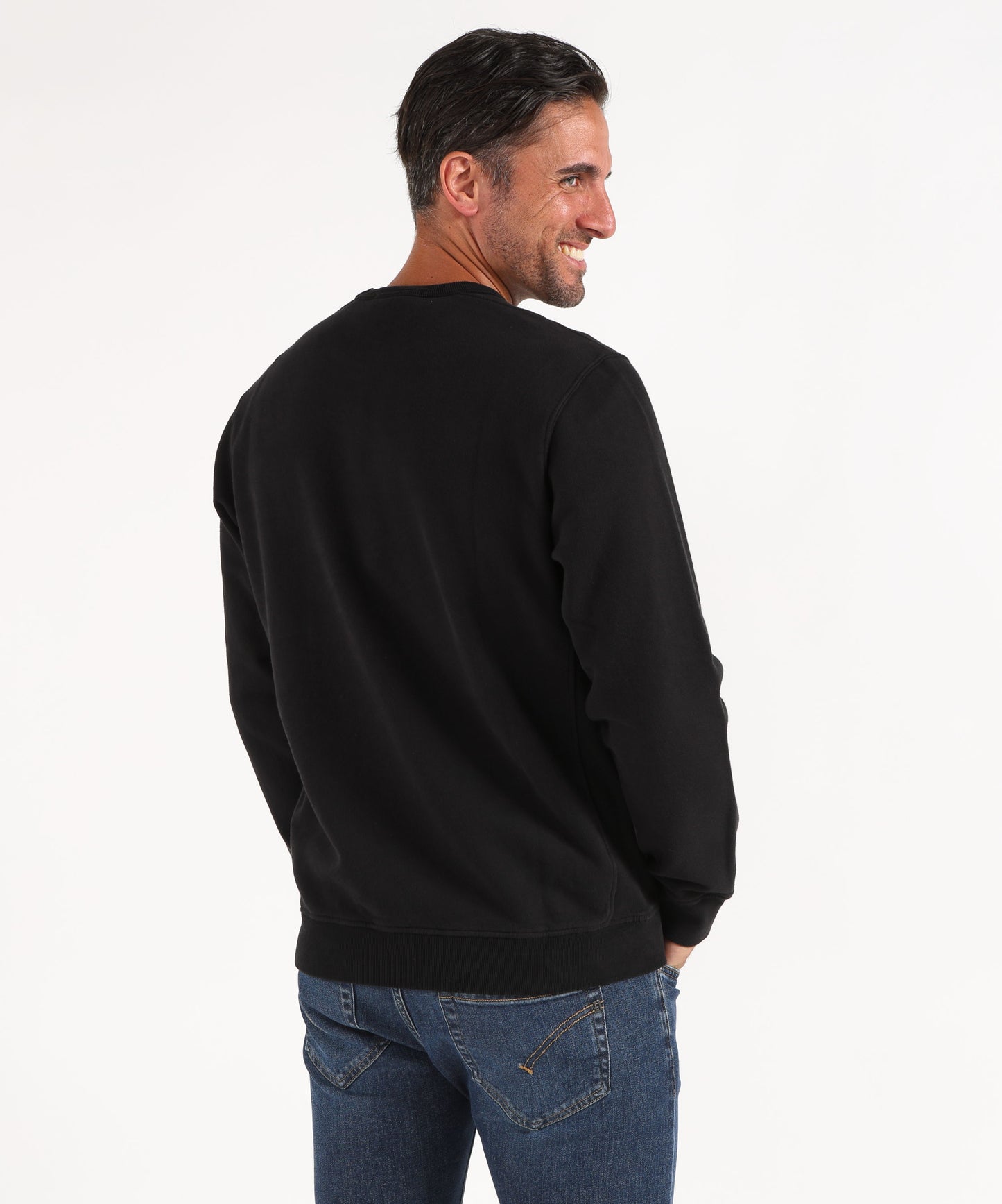 STONE ISLAND BRUSHED ORGANIC COTTON FLEECE
Felpa girocollo vestibilità regular con inserti a costine