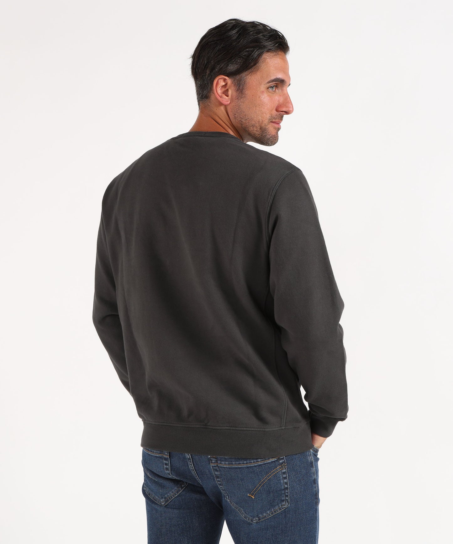 STONE ISLAND BRUSHED ORGANIC COTTON FLEECE
Felpa girocollo vestibilità regular con inserti a costine
