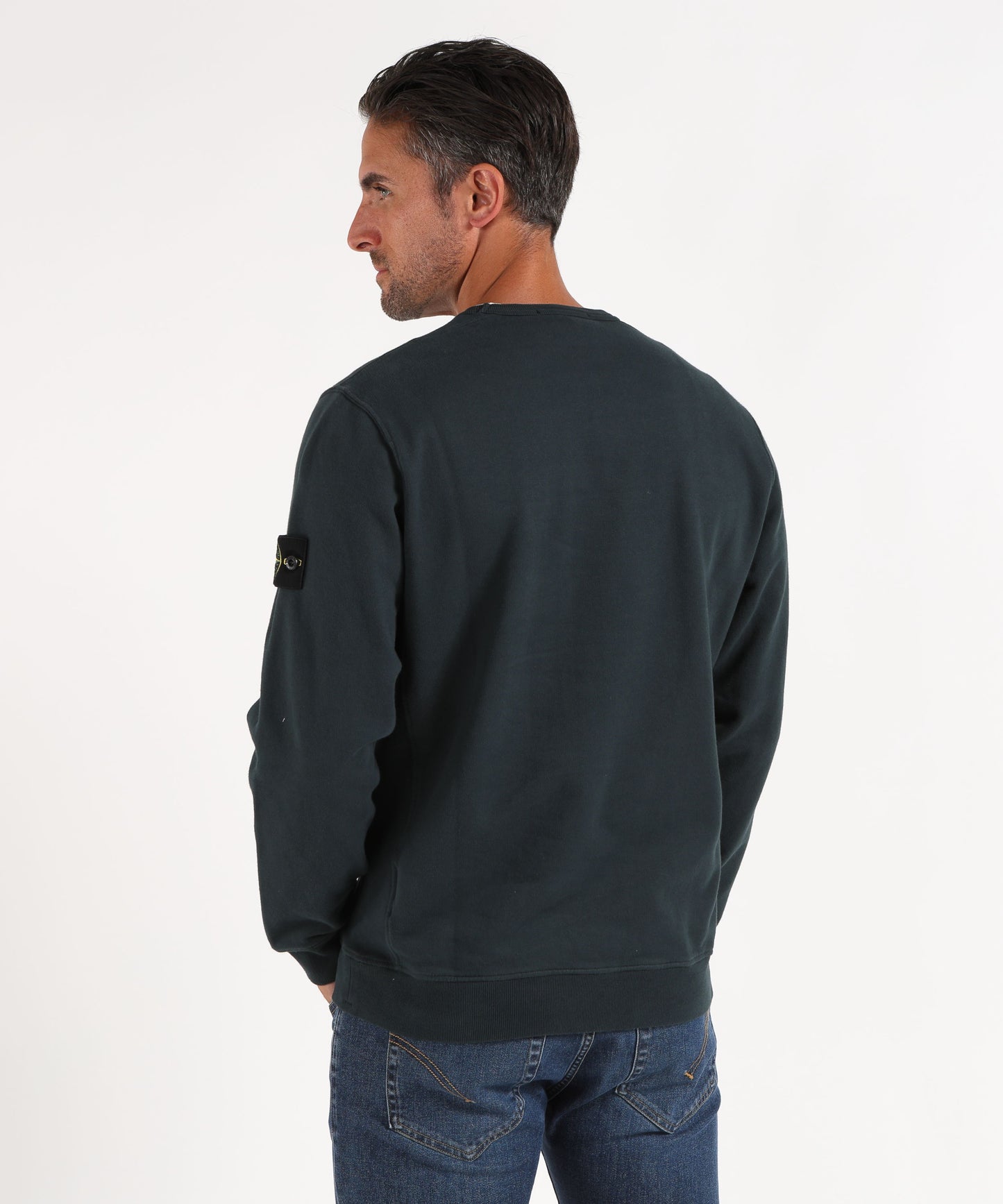 STONE ISLAND BRUSHED ORGANIC COTTON FLEECE
Felpa girocollo vestibilità regular con inserti a costine
