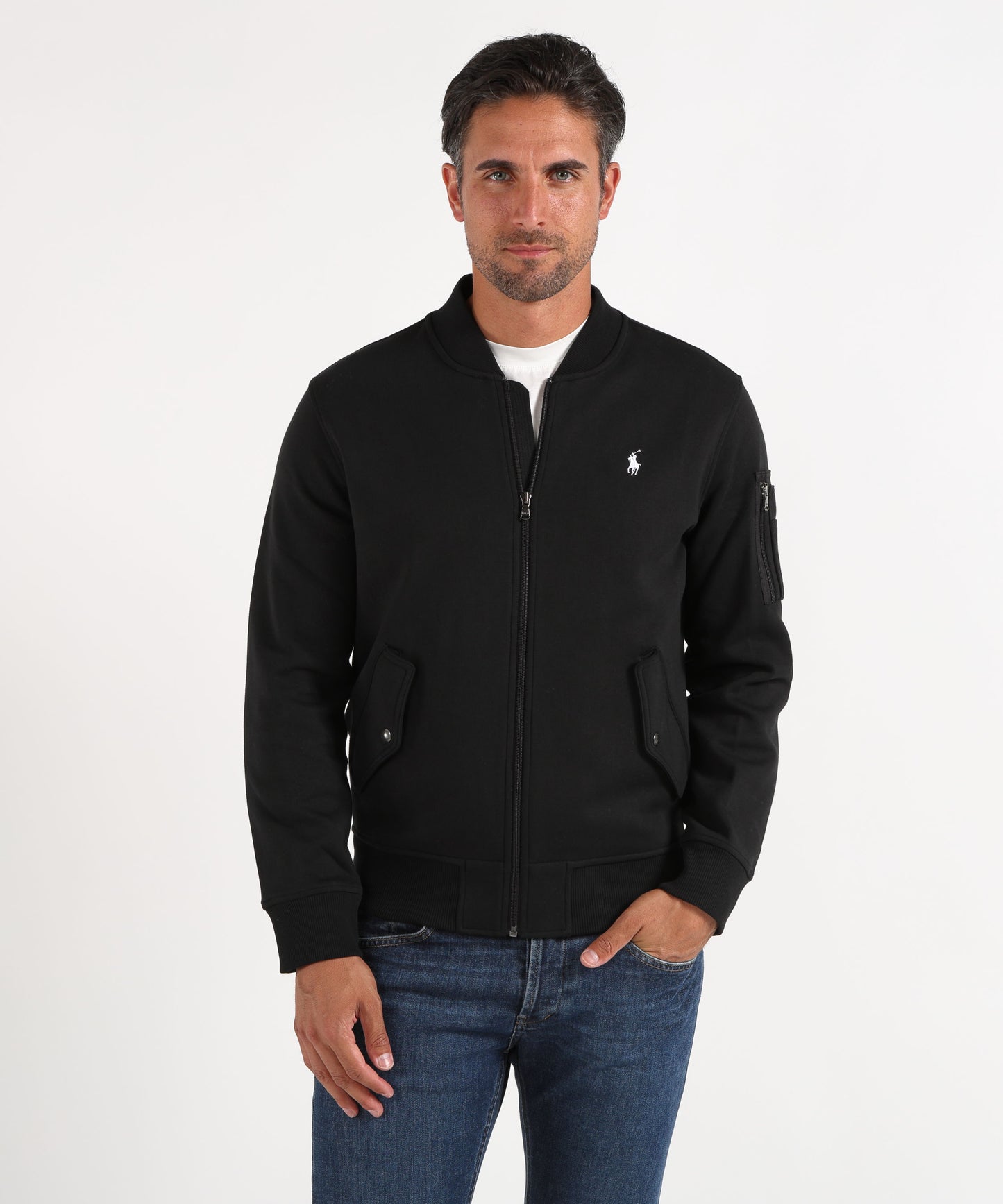 POLO RALPH LAUREN Bomber in doppia maglia