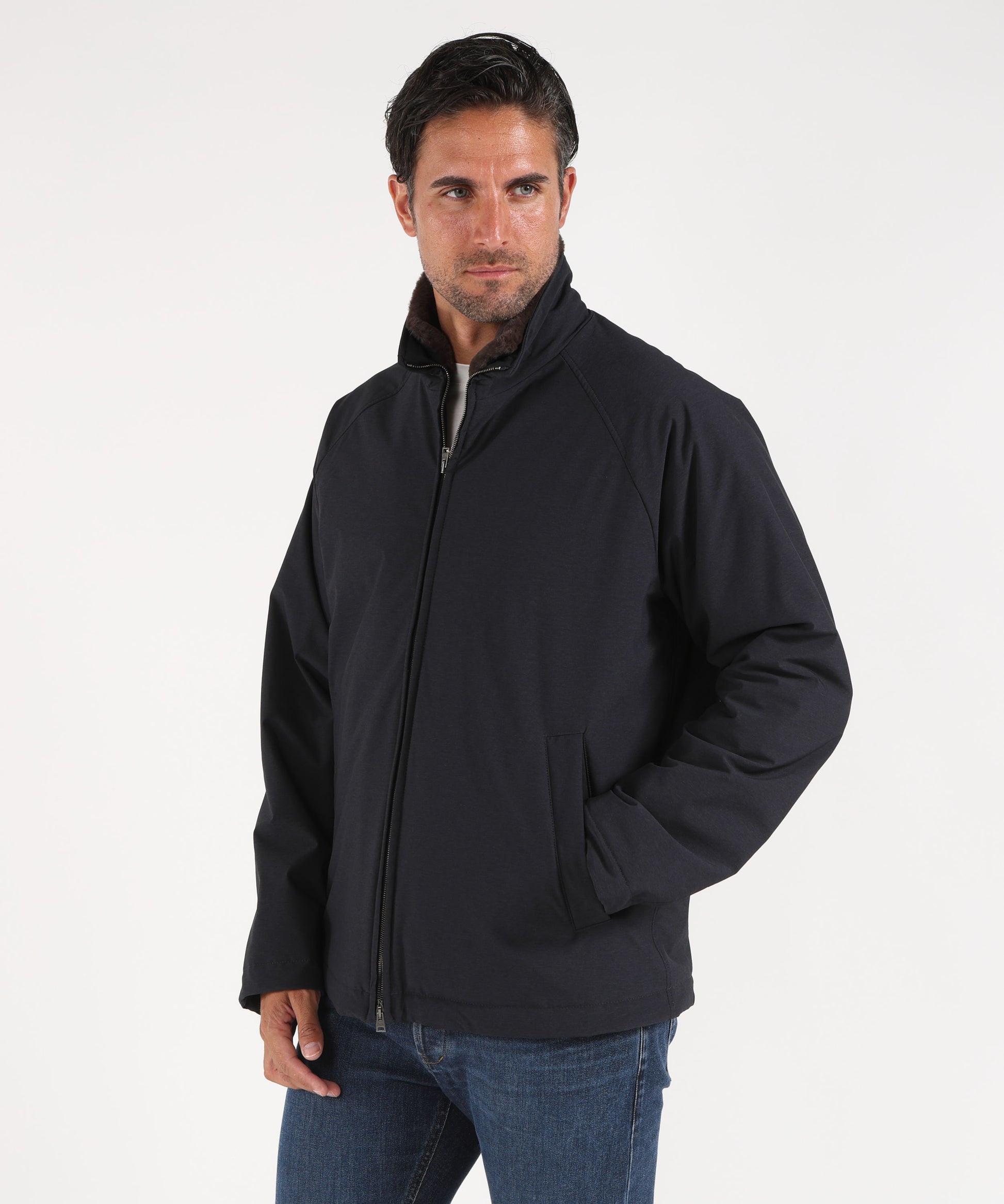 Giubbotti HERNO LONG-SLEEVED CASUAL JACKET Blu | HERNO