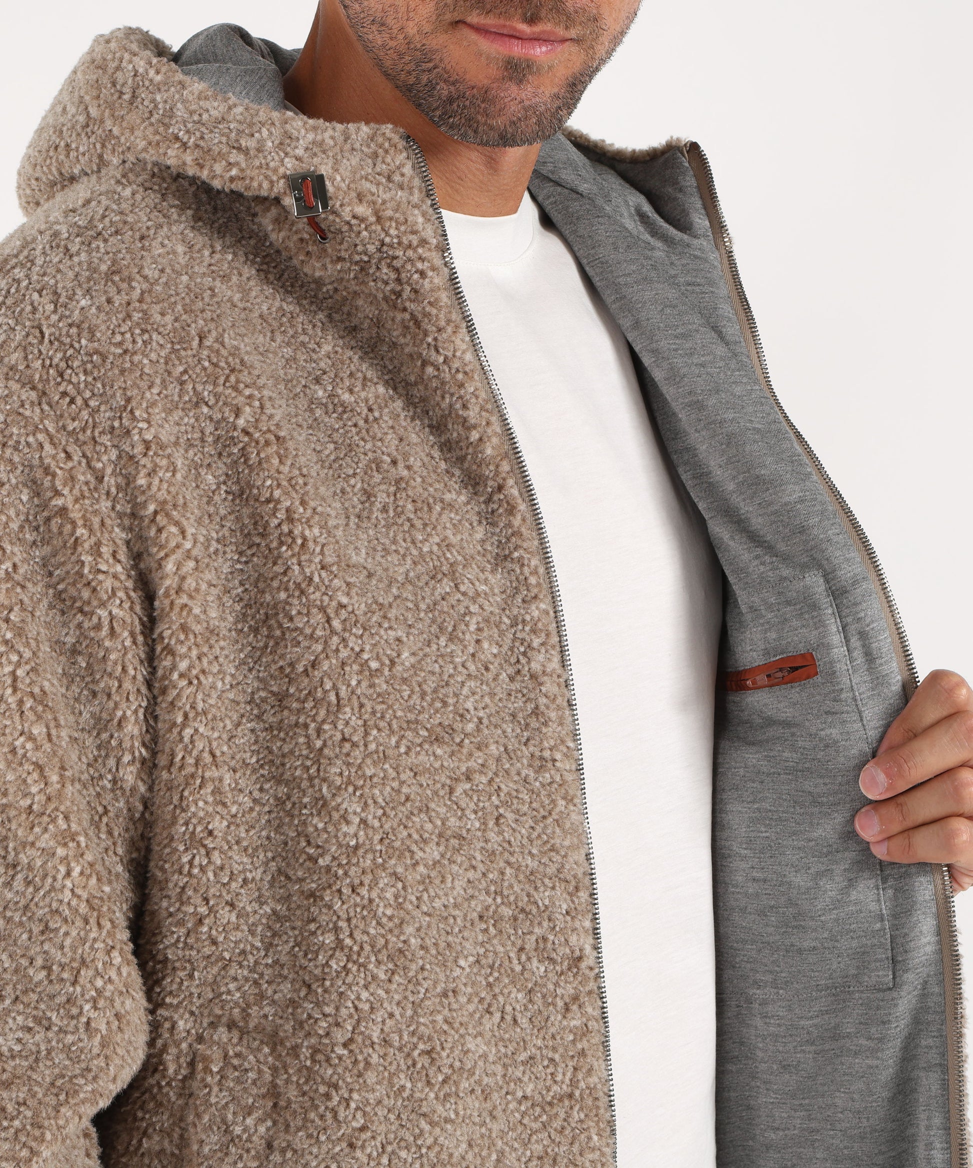 Giubbotti HERNO Giacca con cappuccio Tortora | HERNO