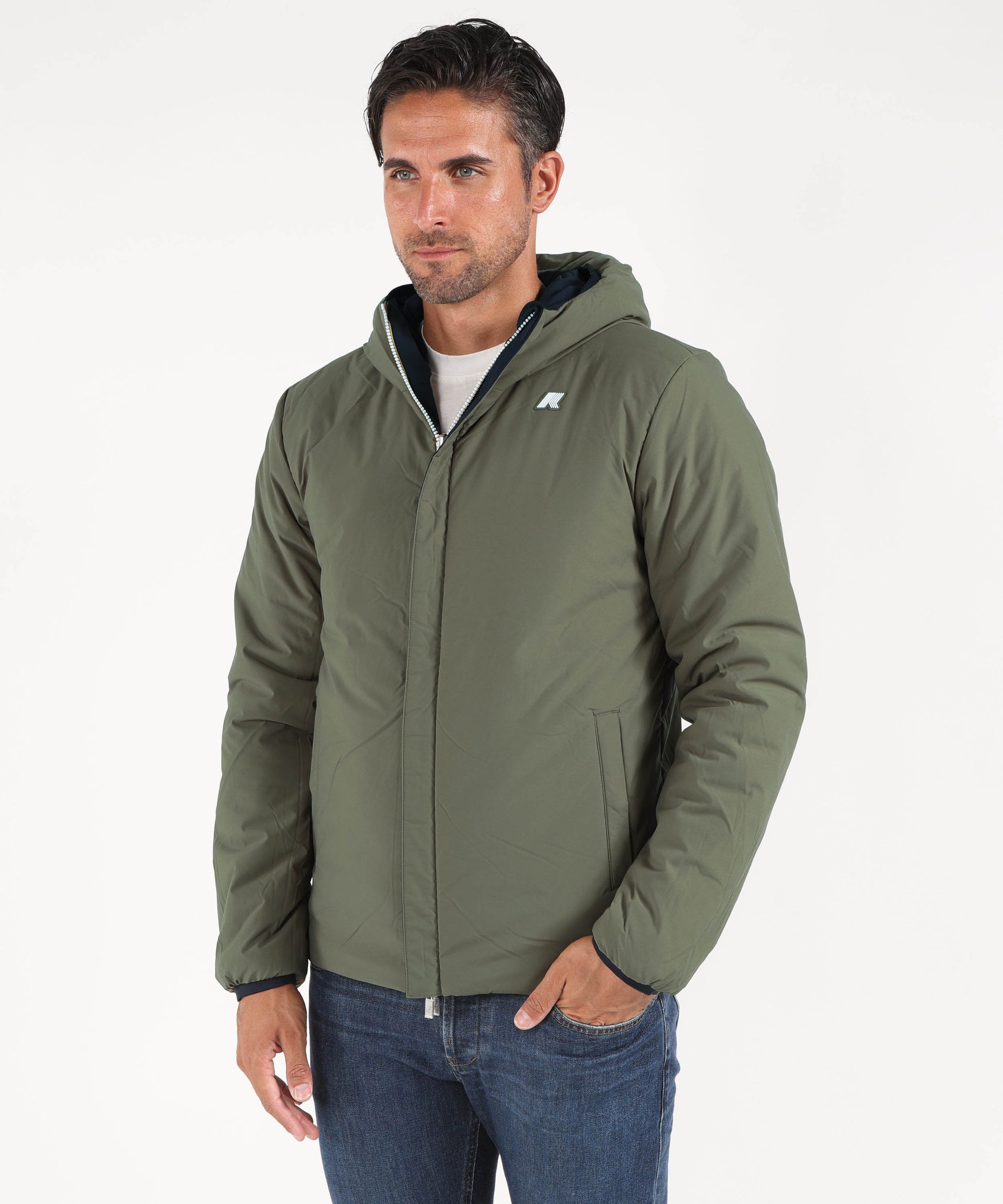 Giacche K-WAY giubbotto jack st warm double Blu/verde | K-WAY
