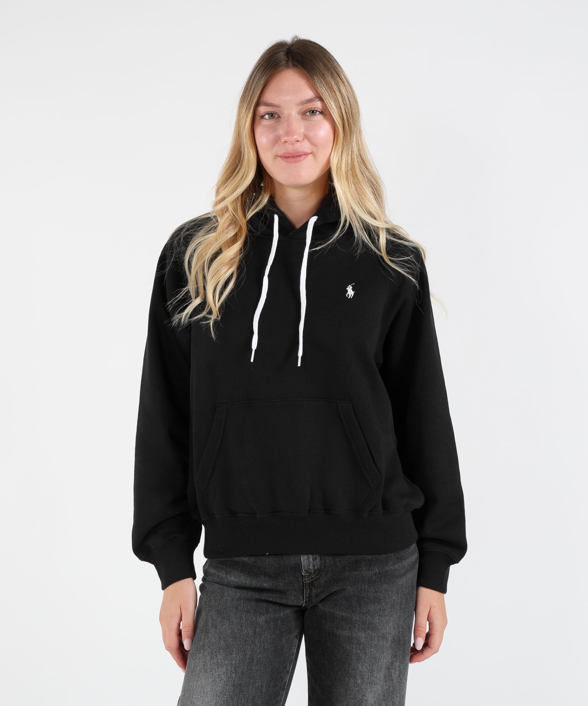 POLO RALPH LAUREN Felpa in Pile di Cotone con Cappuccio