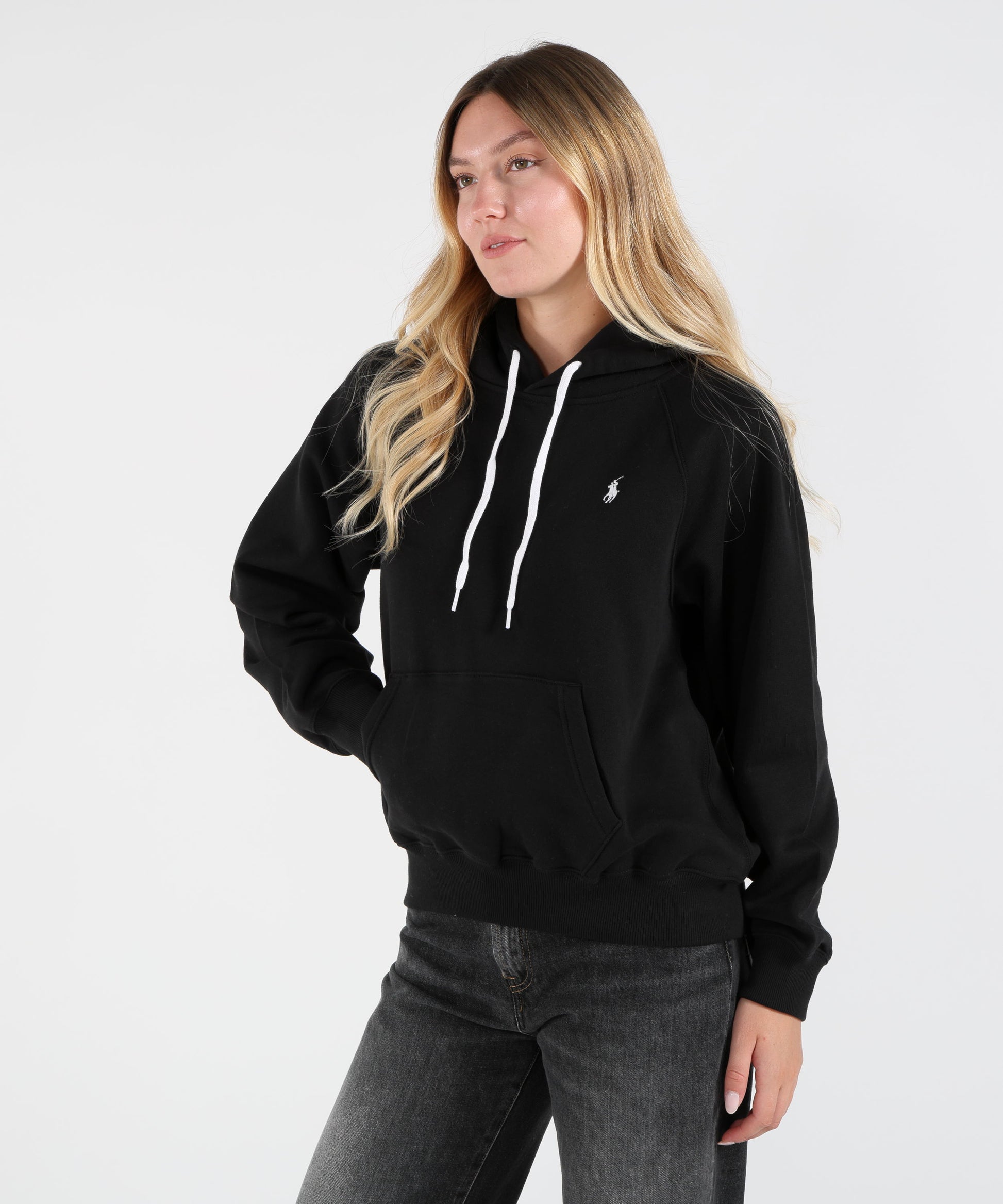 Felpe POLO RALPH LAUREN Felpa in Pile di Cotone con Cappuccio Nero | POLO RALPH LAUREN
