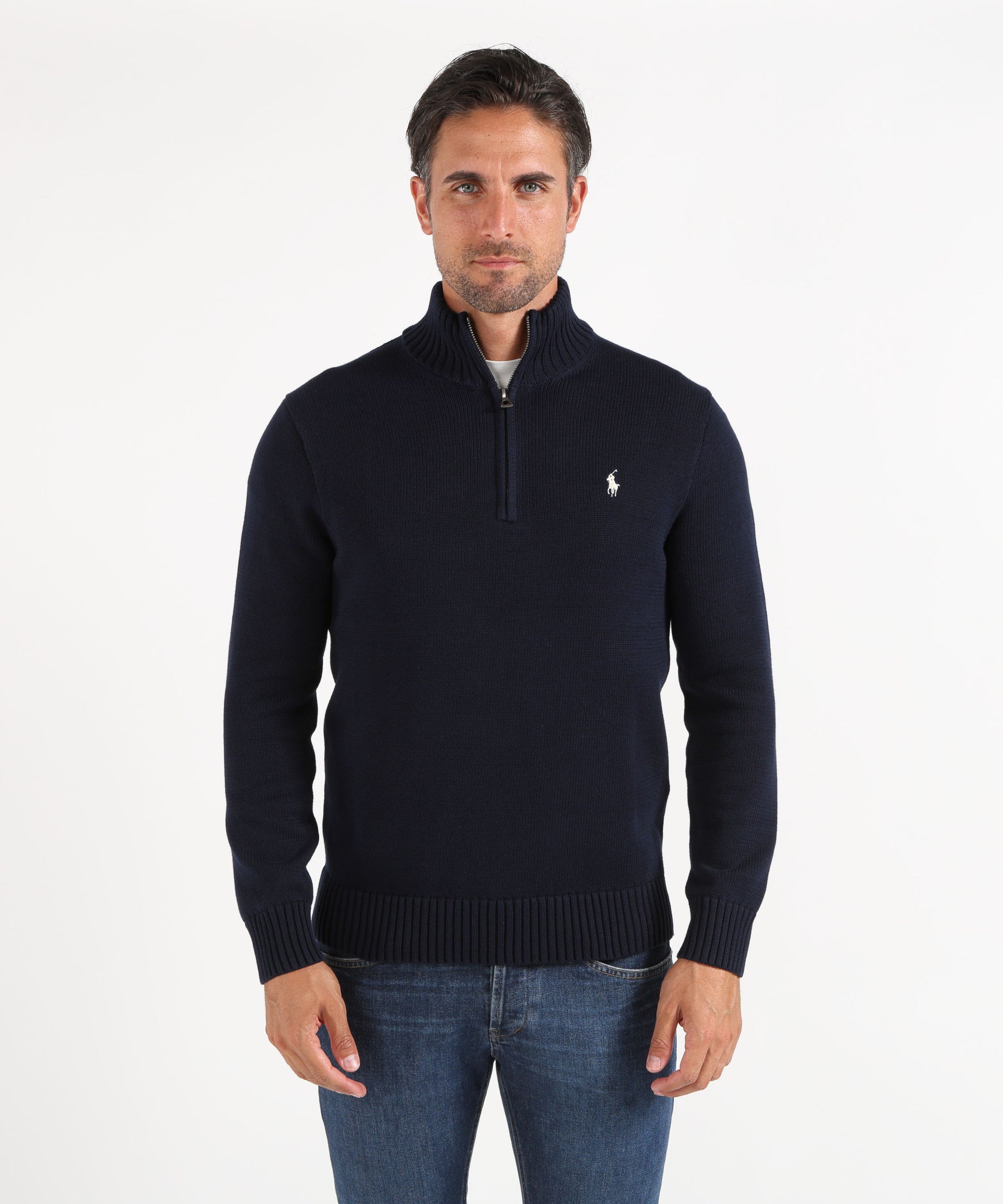 POLO RALPH LAUREN Maglione in cotone con zip