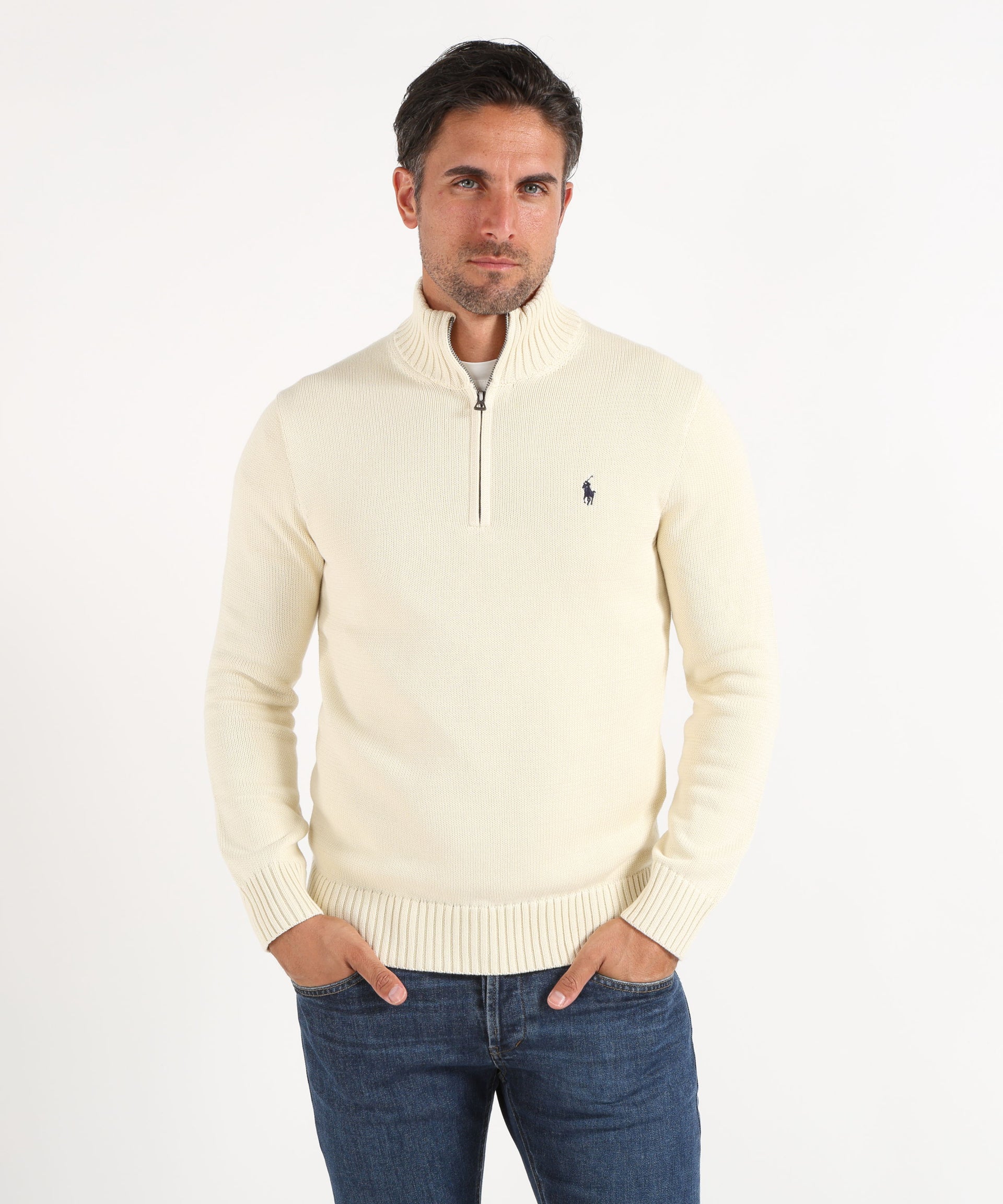 POLO RALPH LAUREN Maglione in cotone con zip