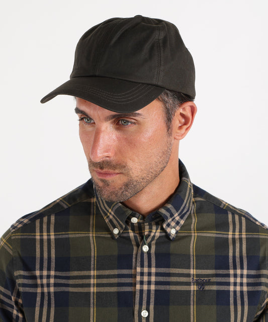 Cappelli BARBOUR Cappello sportivo cerato Oliva | BARBOUR