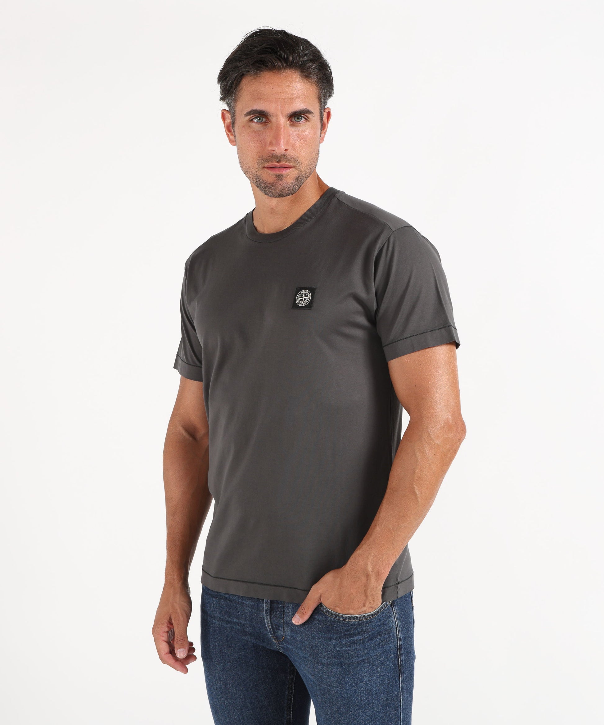 T-shirt STONE ISLAND T-shirt in jersey Grigio | STONE ISLAND
