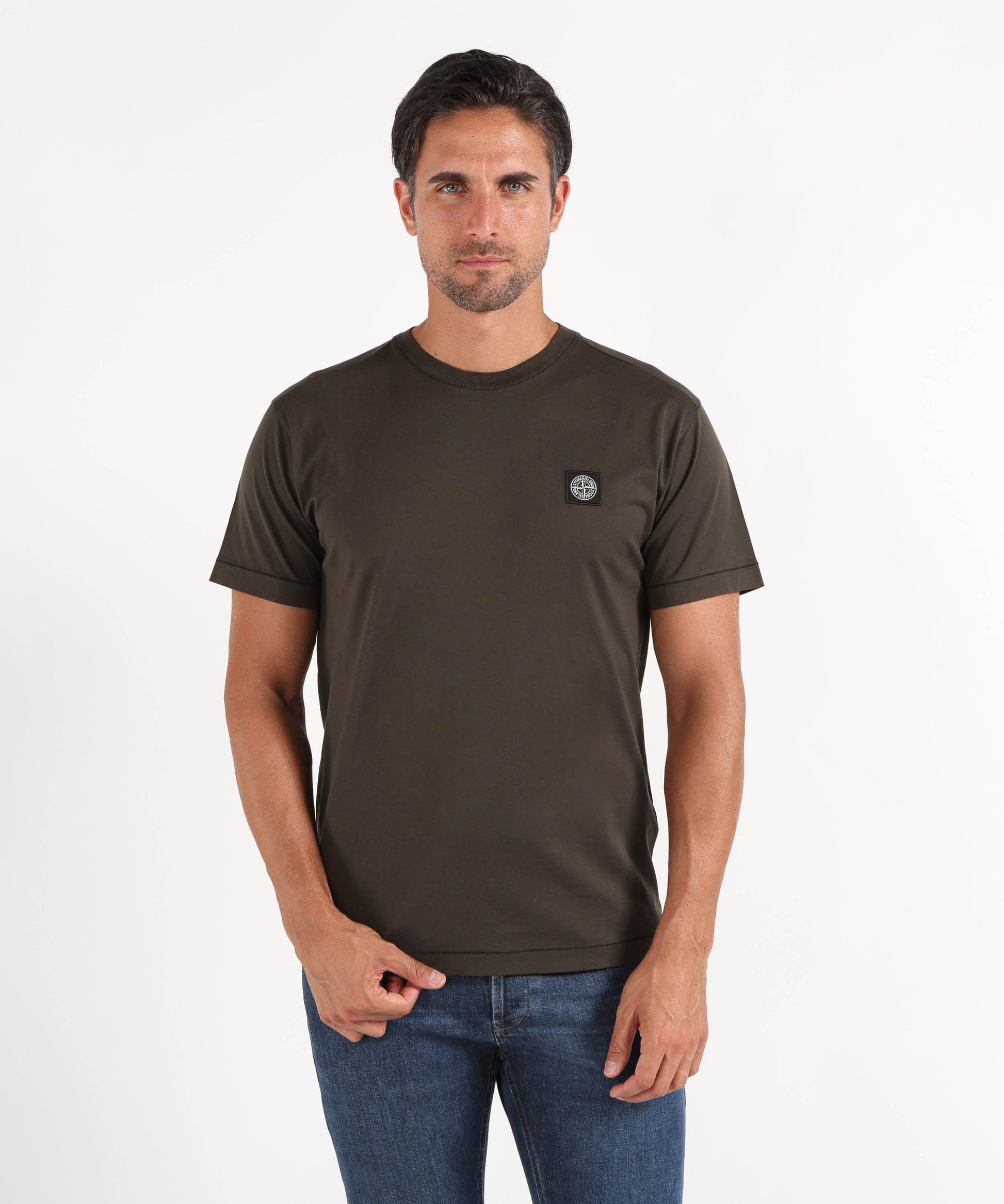 T-shirt STONE ISLAND T-shirt in jersey Carbone | STONE ISLAND