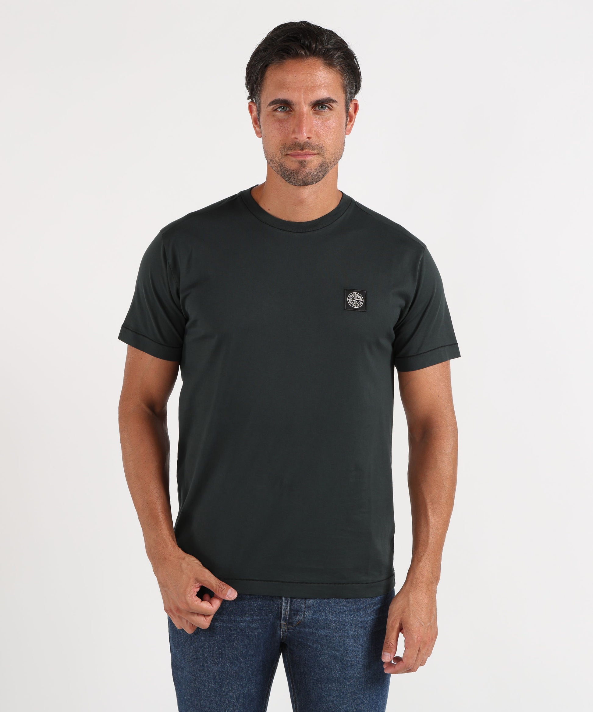 T-shirt STONE ISLAND T-shirt in jersey Verde scuro | STONE ISLAND