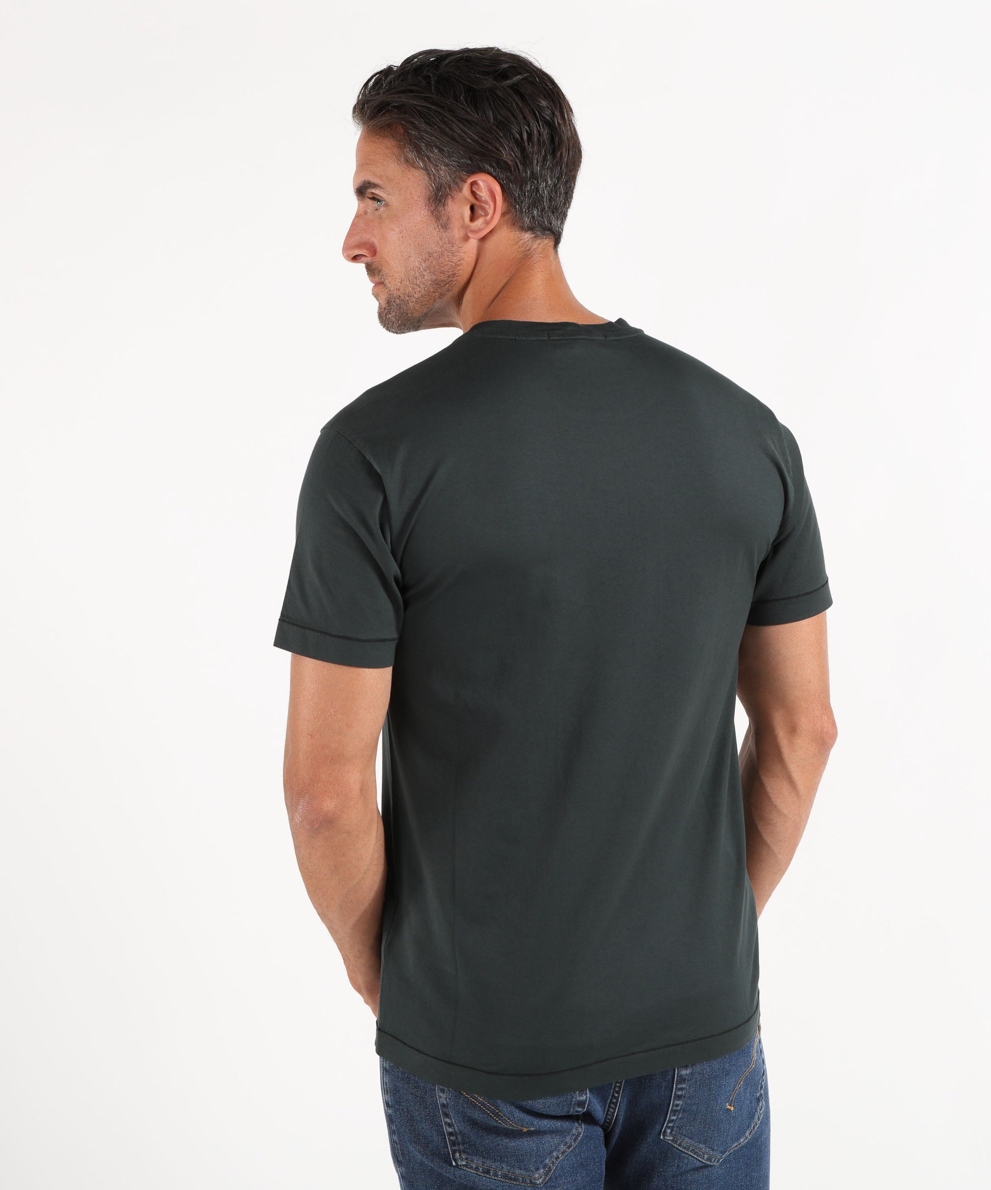 T-shirt STONE ISLAND T-shirt in jersey Verde scuro | STONE ISLAND