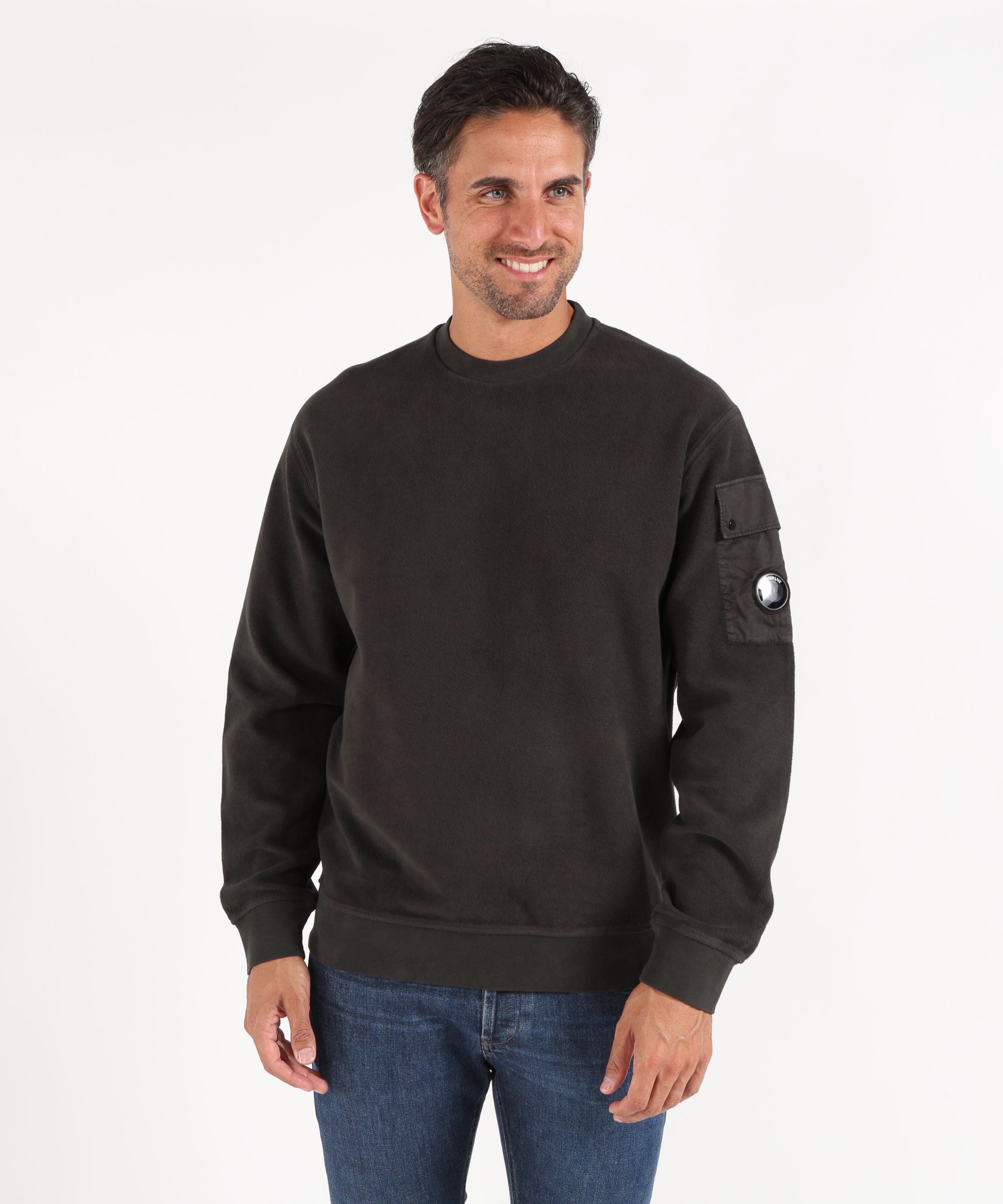 Felpe C.P. COMPANY Felpa Crewneck Antracite | C.P. COMPANY
