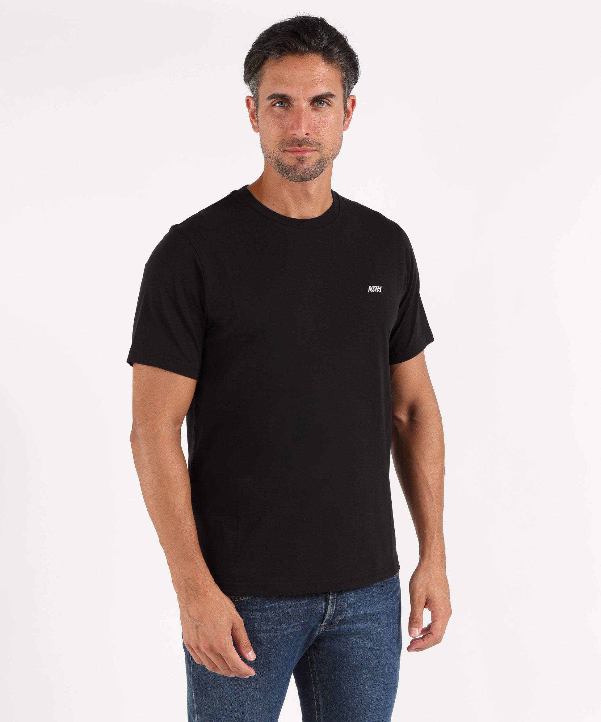 T-shirt AUTRY T-SHIRT CON LOGO RICAMATO Nero | AUTRY