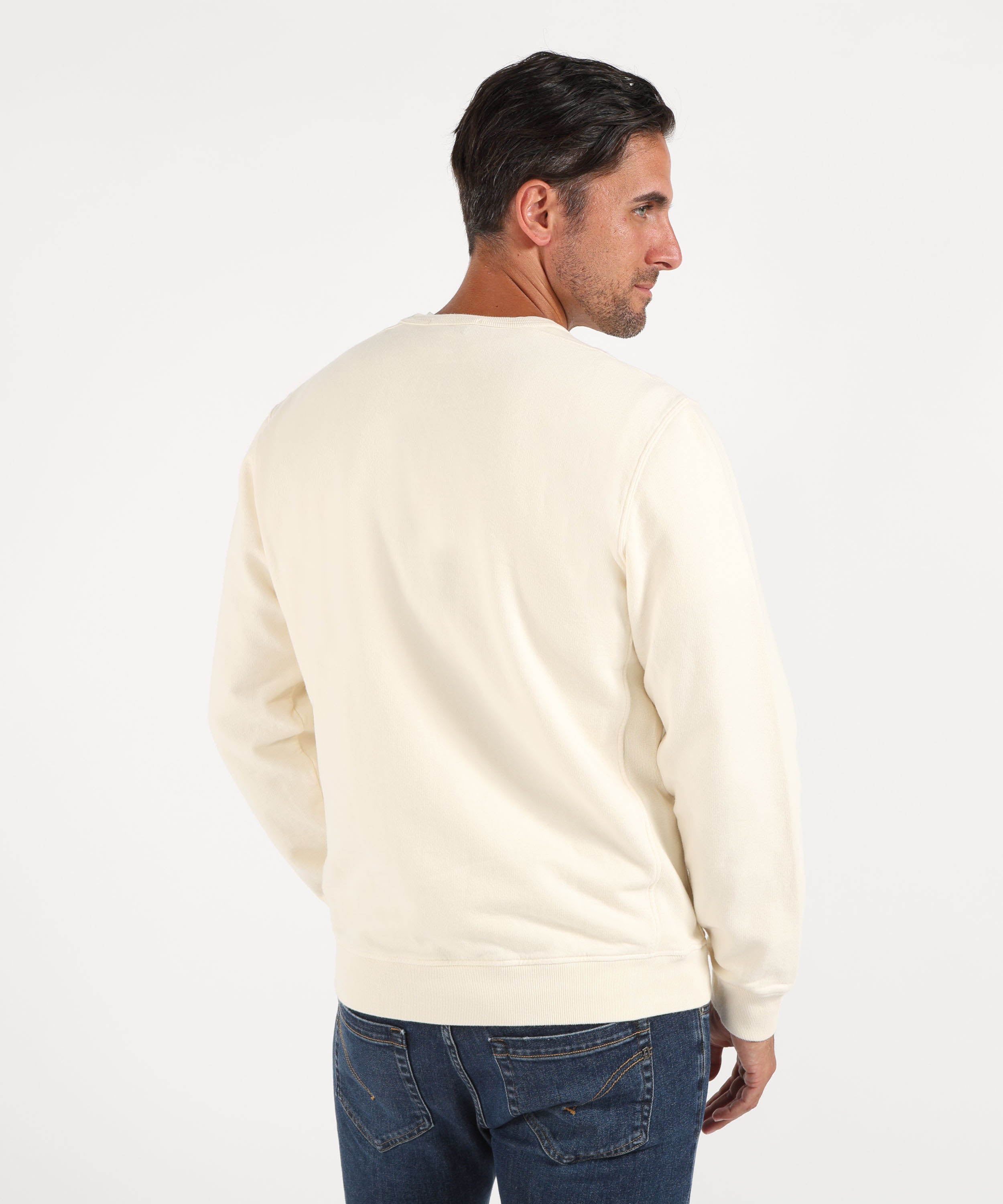 Felpe STONE ISLAND BRUSHED ORGANIC COTTON FLEECE
Felpa girocollo vestibilità regular con inserti a costine Avorio | STONE ISLAND