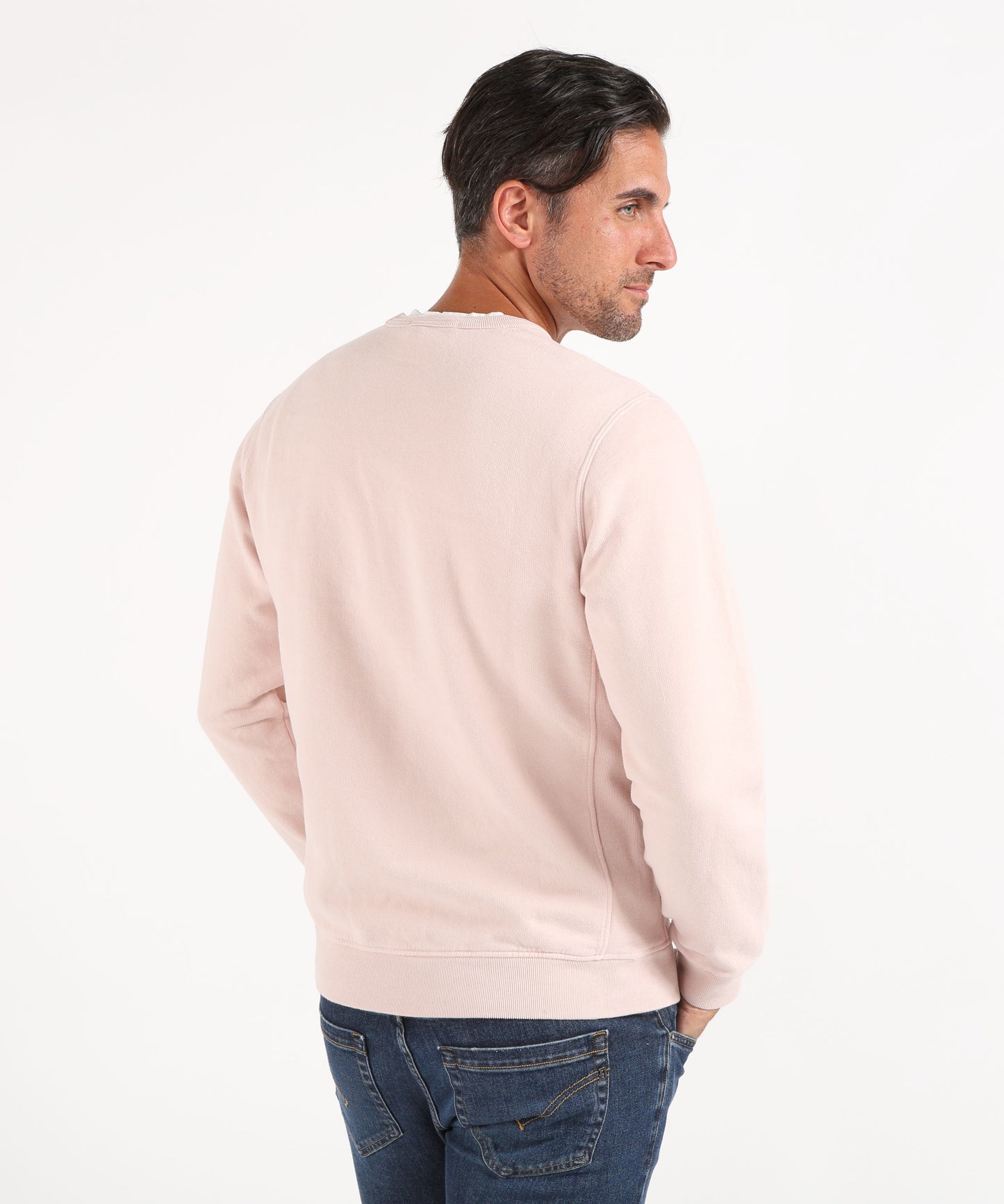 STONE ISLAND BRUSHED ORGANIC COTTON FLEECE
Felpa girocollo vestibilità regular con inserti a costine