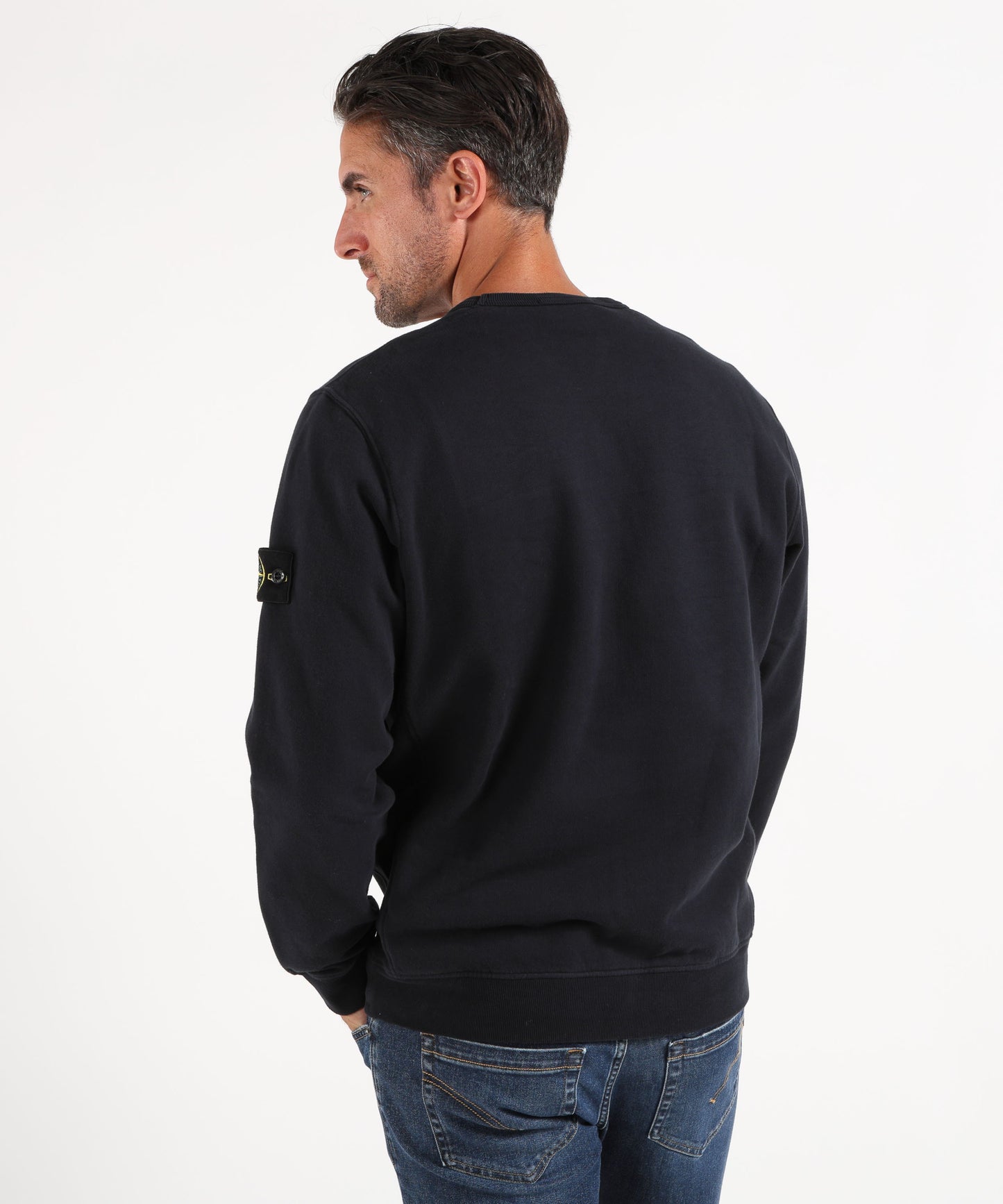 STONE ISLAND BRUSHED ORGANIC COTTON FLEECE
Felpa girocollo vestibilità regular con inserti a costine