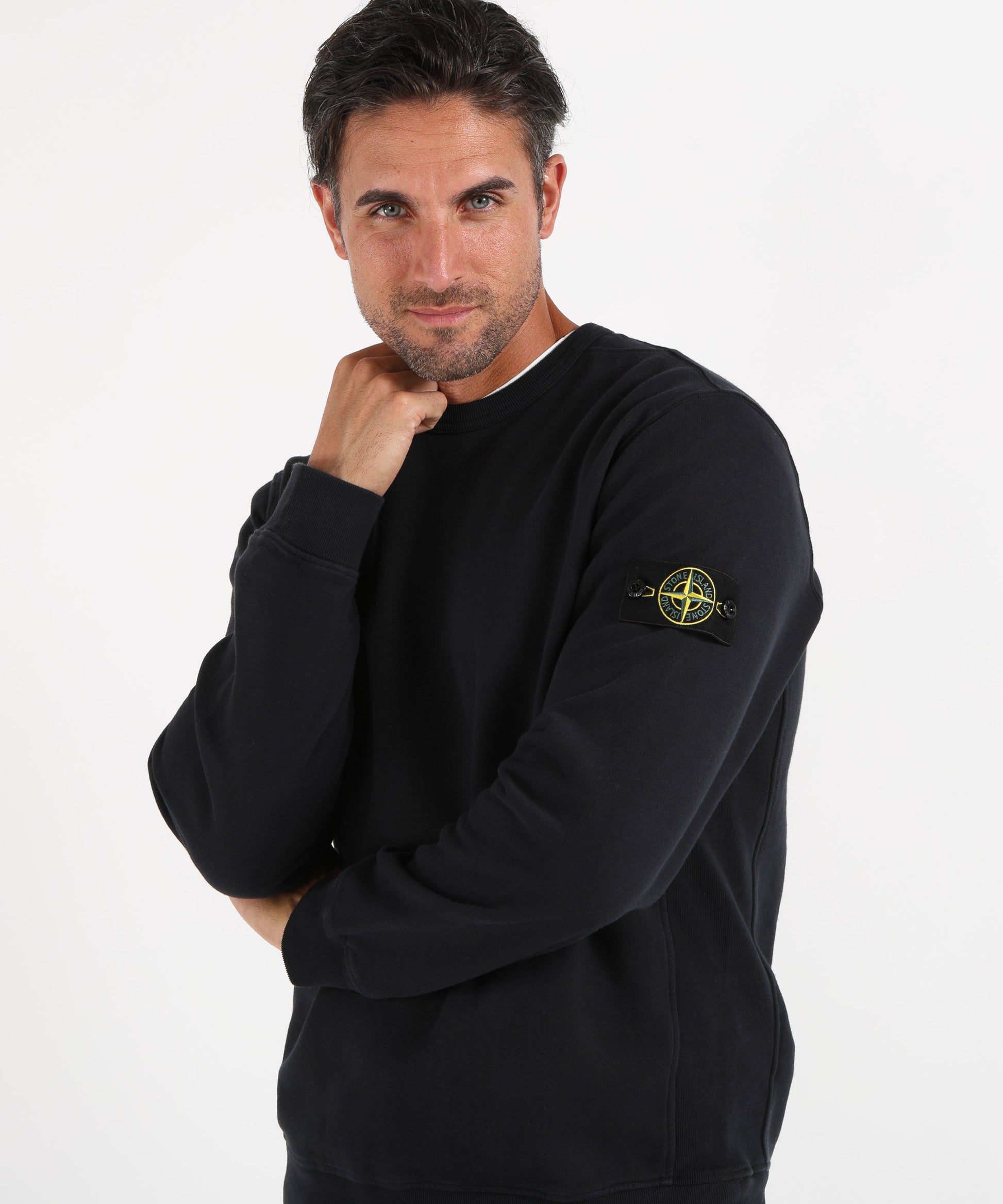 Felpe STONE ISLAND BRUSHED ORGANIC COTTON FLEECE
Felpa girocollo vestibilità regular con inserti a costine Navy | STONE ISLAND
