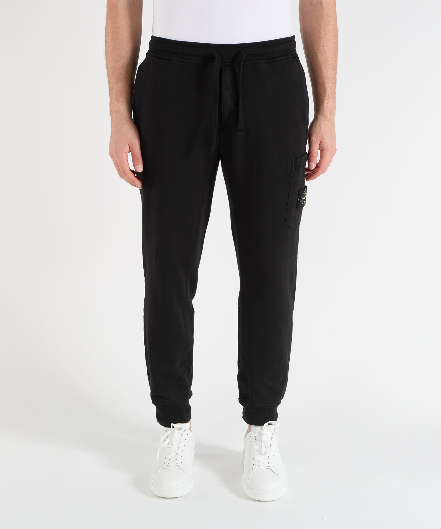 STONE ISLAND Pantalone Uomo in Cotone con Vita Elasticizzata