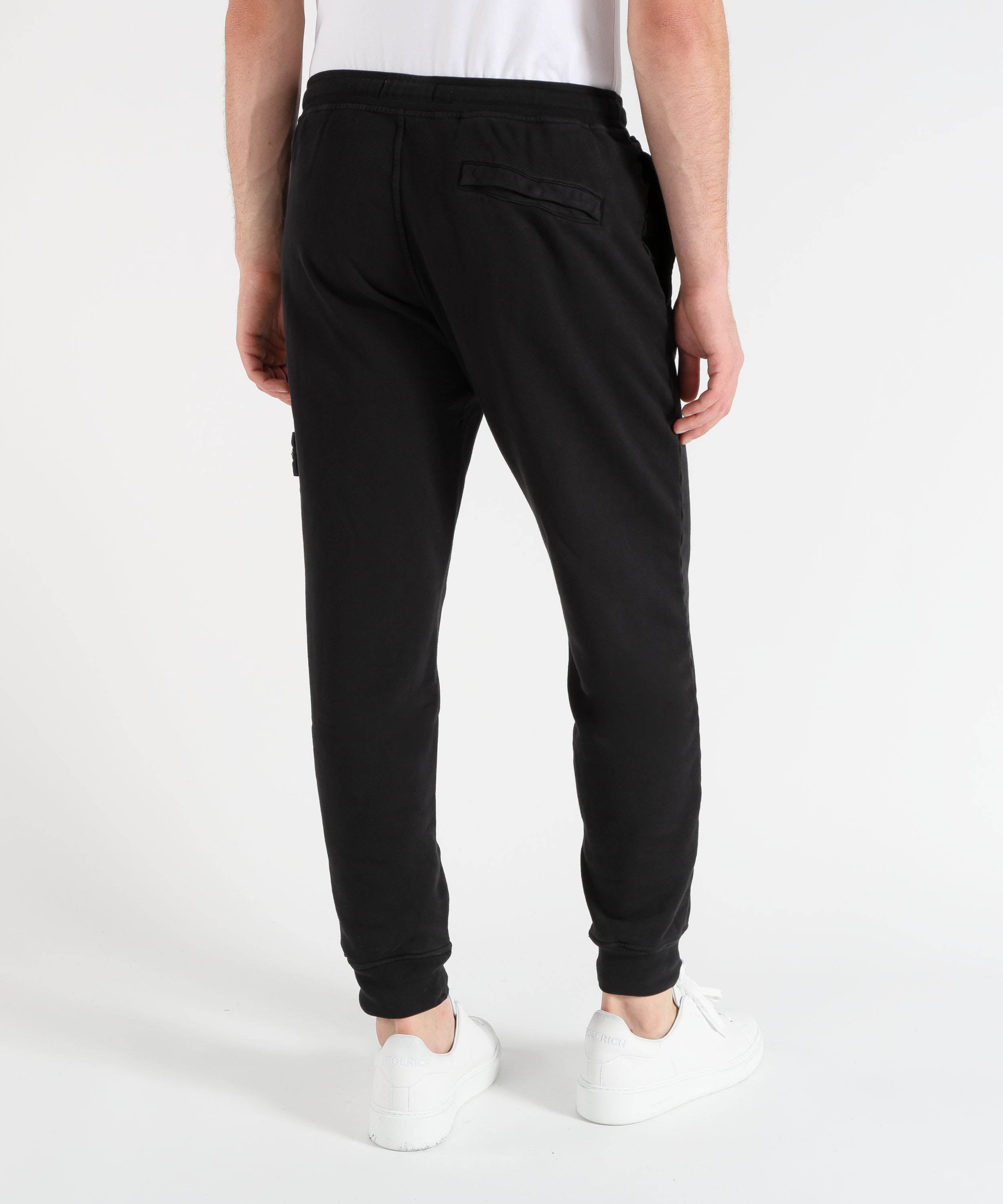 Pantaloni STONE ISLAND Pantalone Uomo in Cotone con Vita Elasticizzata Nero | STONE ISLAND