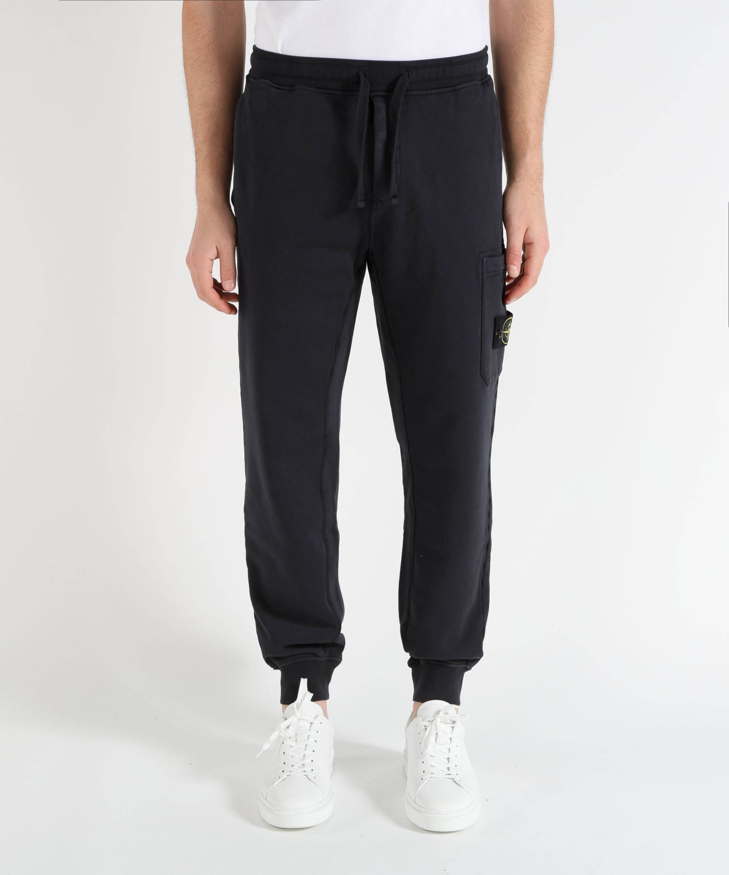 STONE ISLAND Pantalone Uomo in Cotone con Vita Elasticizzata