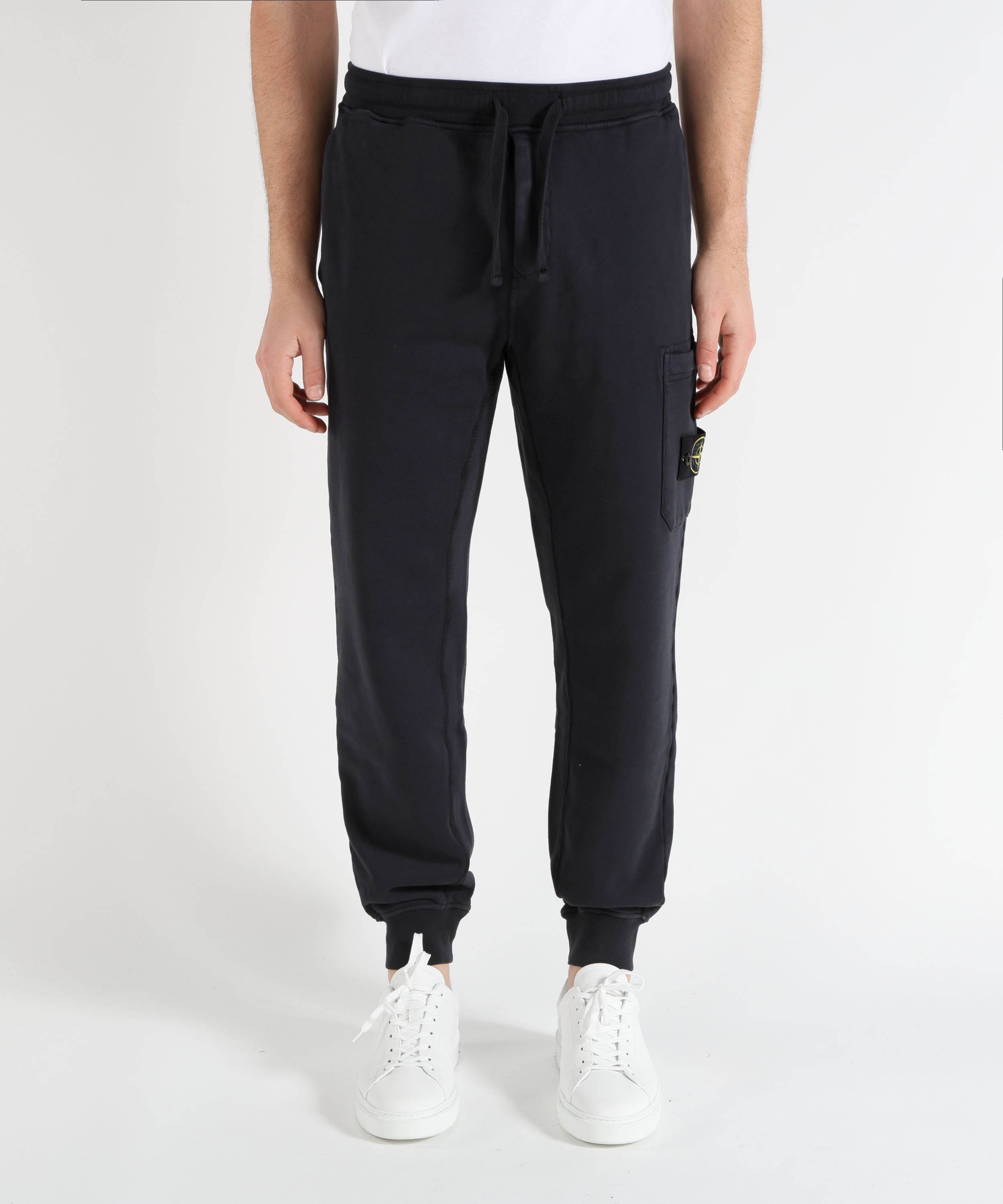 Pantaloni STONE ISLAND Pantalone Uomo in Cotone con Vita Elasticizzata Navy | STONE ISLAND