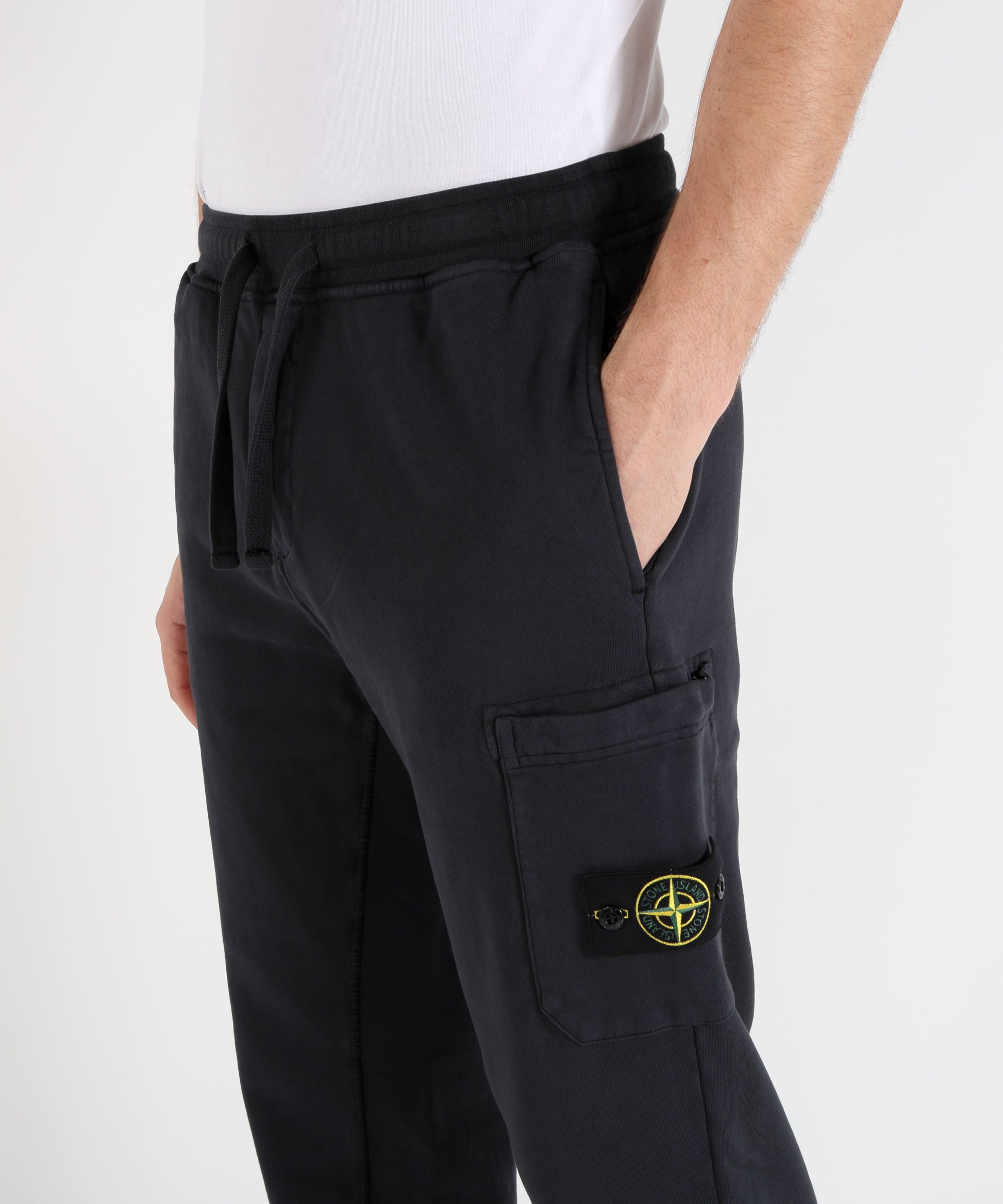 Pantaloni STONE ISLAND Pantalone Uomo in Cotone con Vita Elasticizzata Navy | STONE ISLAND