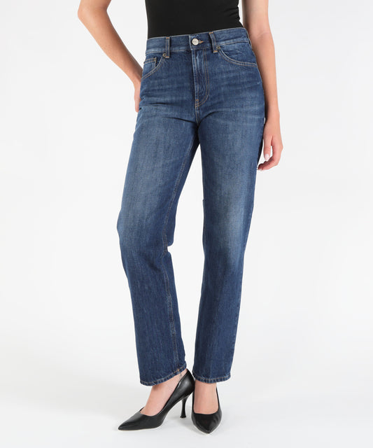 Jeans DONDUP Dafne Regular Jeans in Rigid Denim Blu | DONDUP