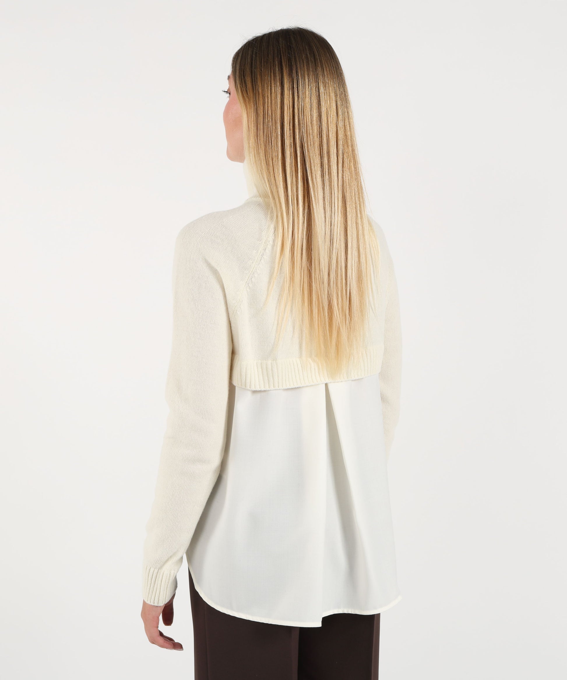 Maglie SEMICOUTURE Maglia meg Burro | SEMICOUTURE