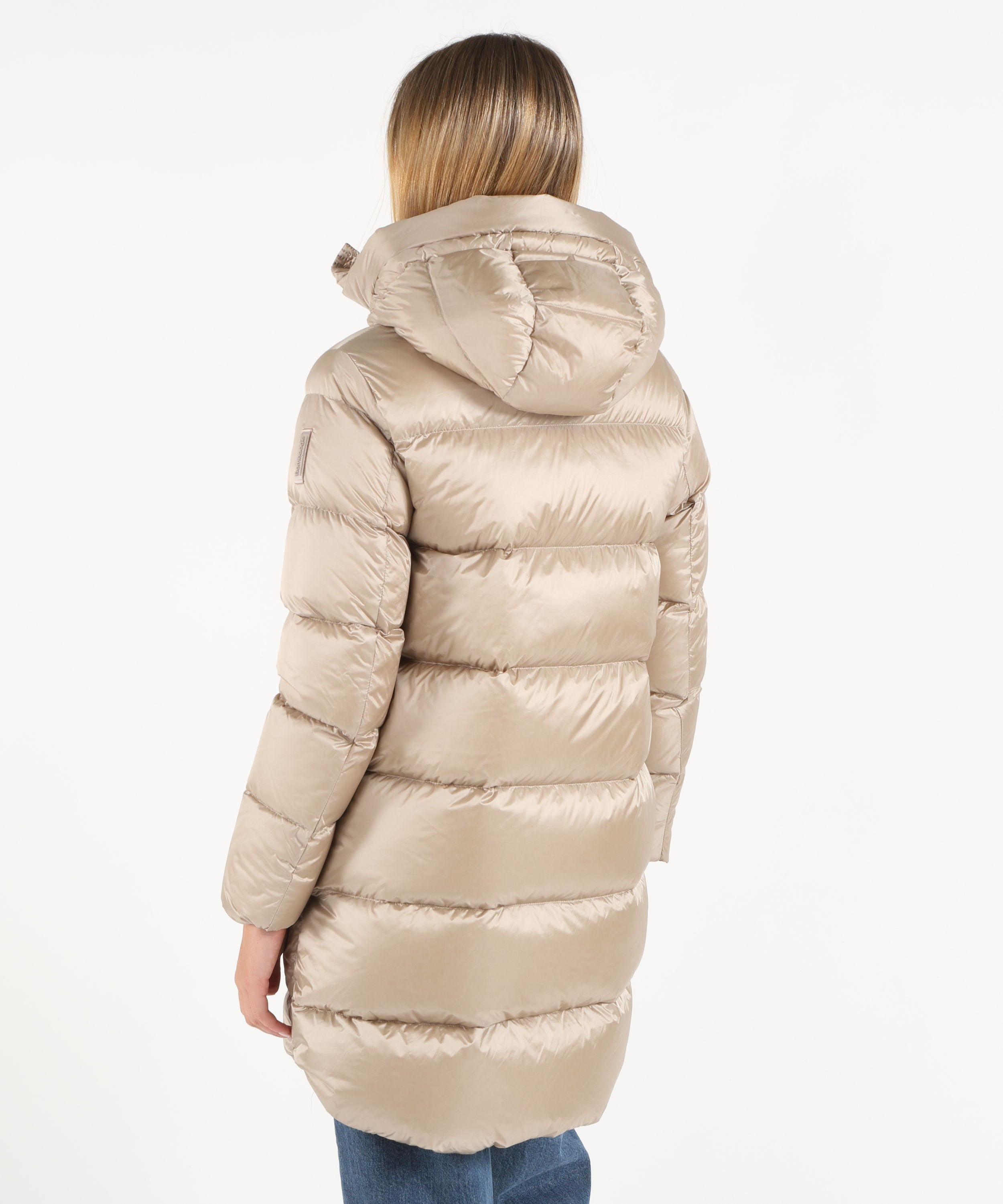 Giacche BOMBOOGIE Geneva Jacket - Piumino lungo donna windproof downproof Perla | BOMBOOGIE