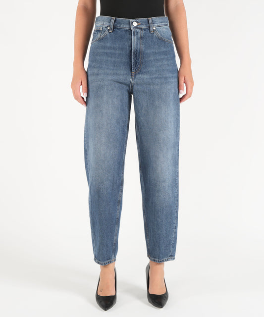Jeans DONDUP Bessie Loose Jeans in Rigid Denim Blu | DONDUP