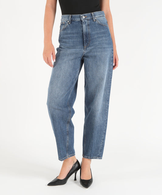 Jeans DONDUP Bessie Loose Jeans in Rigid Denim Blu | DONDUP