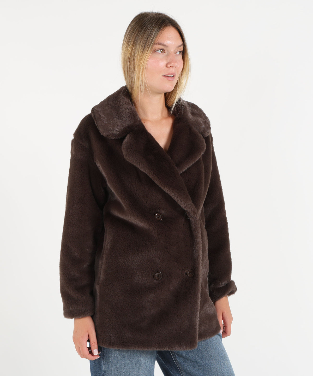 HERNO Short faux fur coat