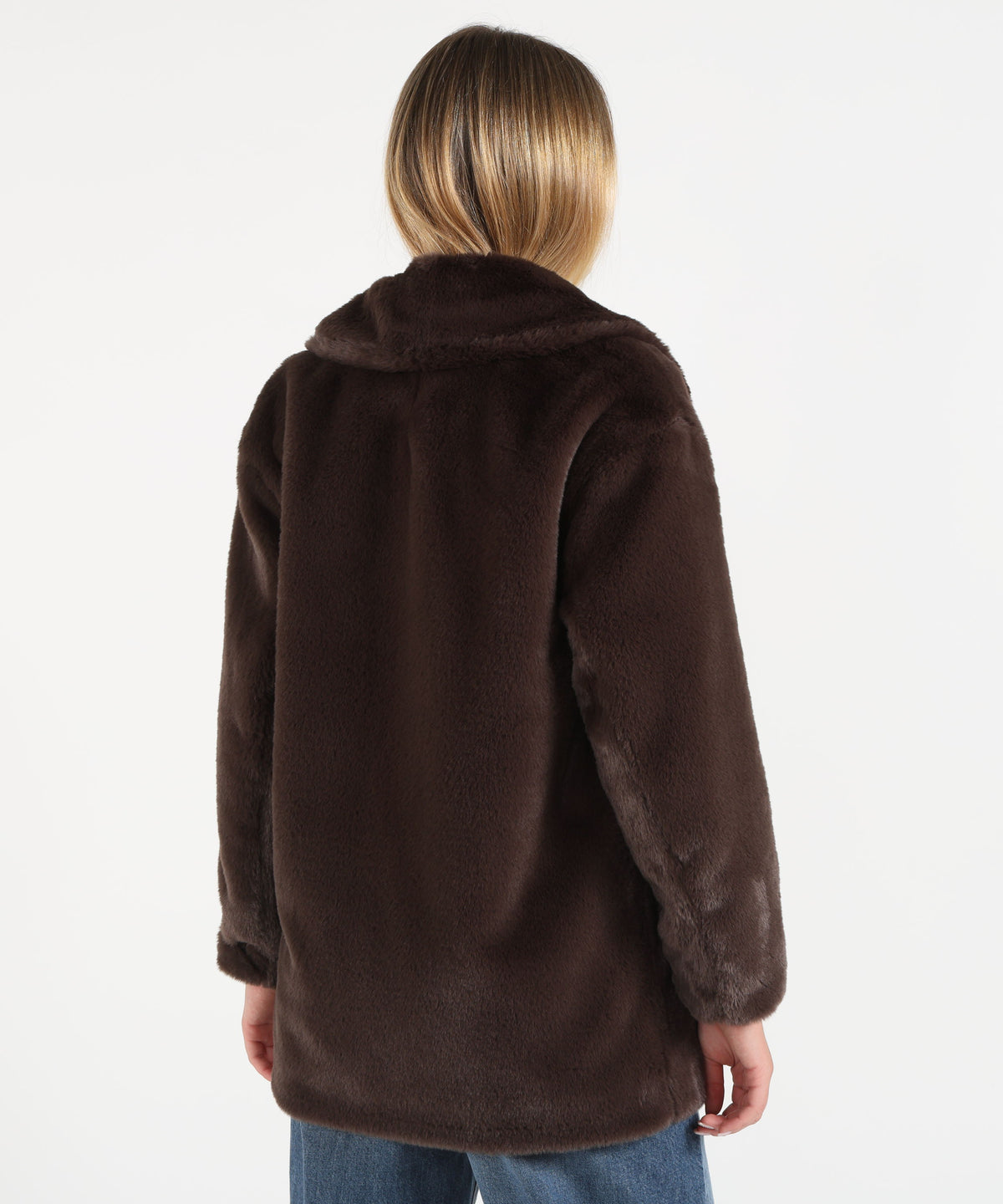 Overcoats HERNO Short faux fur coat Moro | HERNO