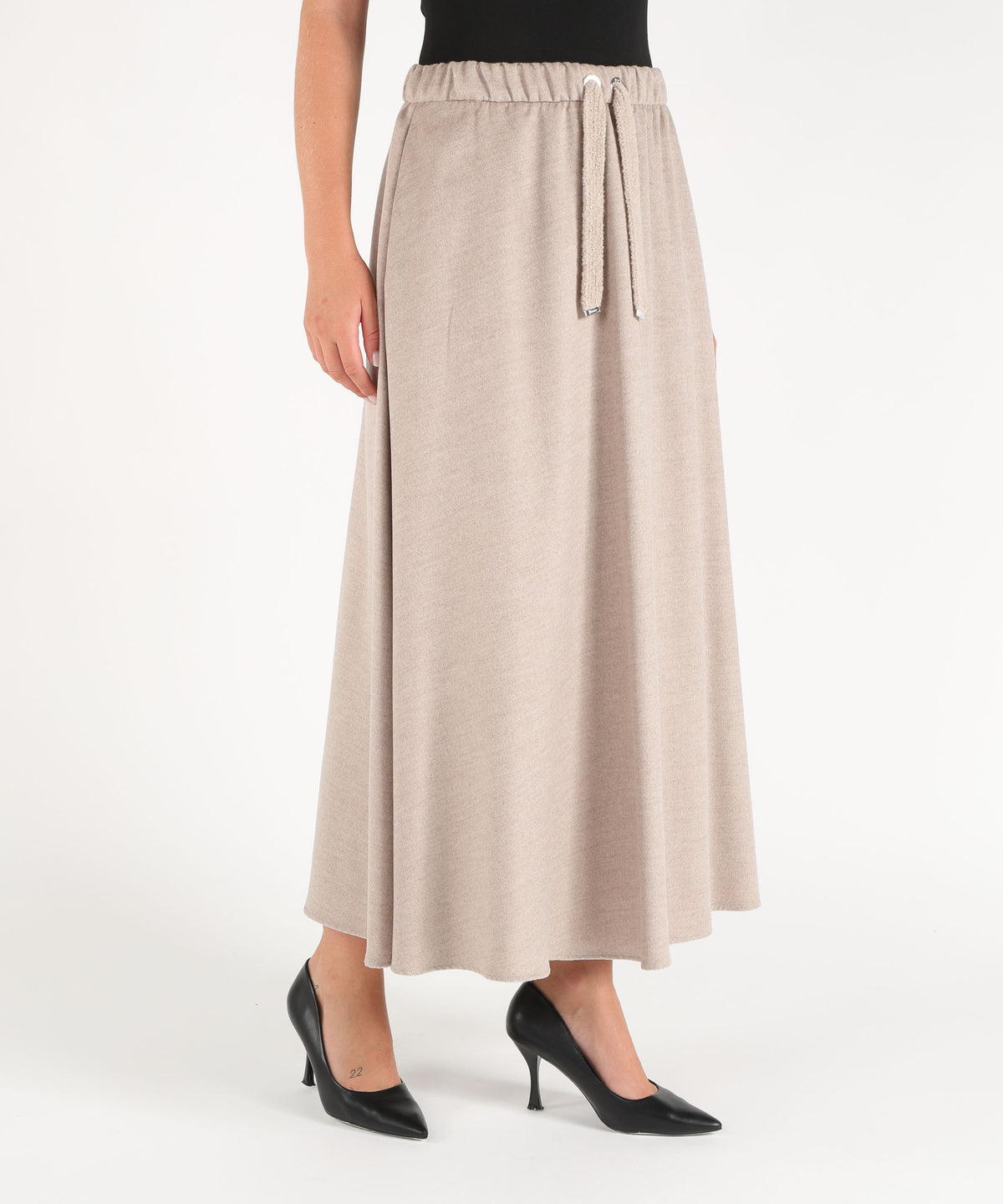 HERNO Long drawstring skirt.