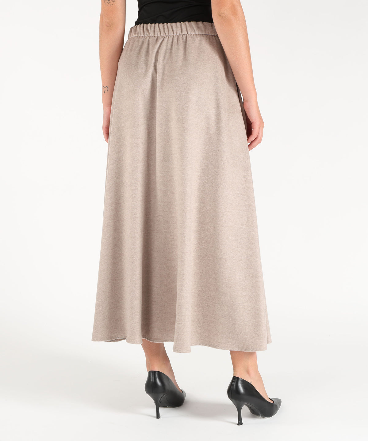 HERNO Long drawstring skirt.