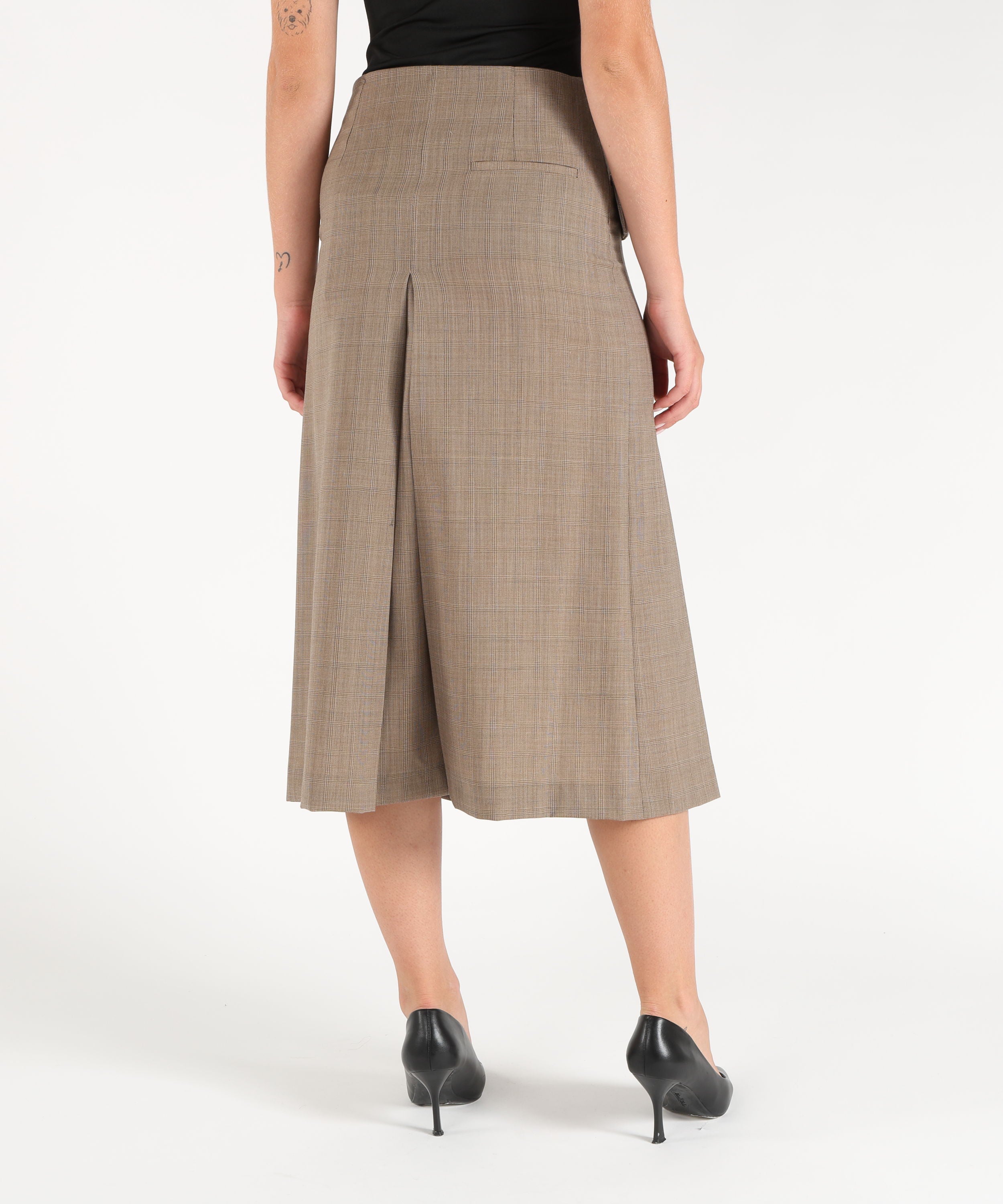 Gonne SEMICOUTURE Gonna cressida Galles beige | SEMICOUTURE