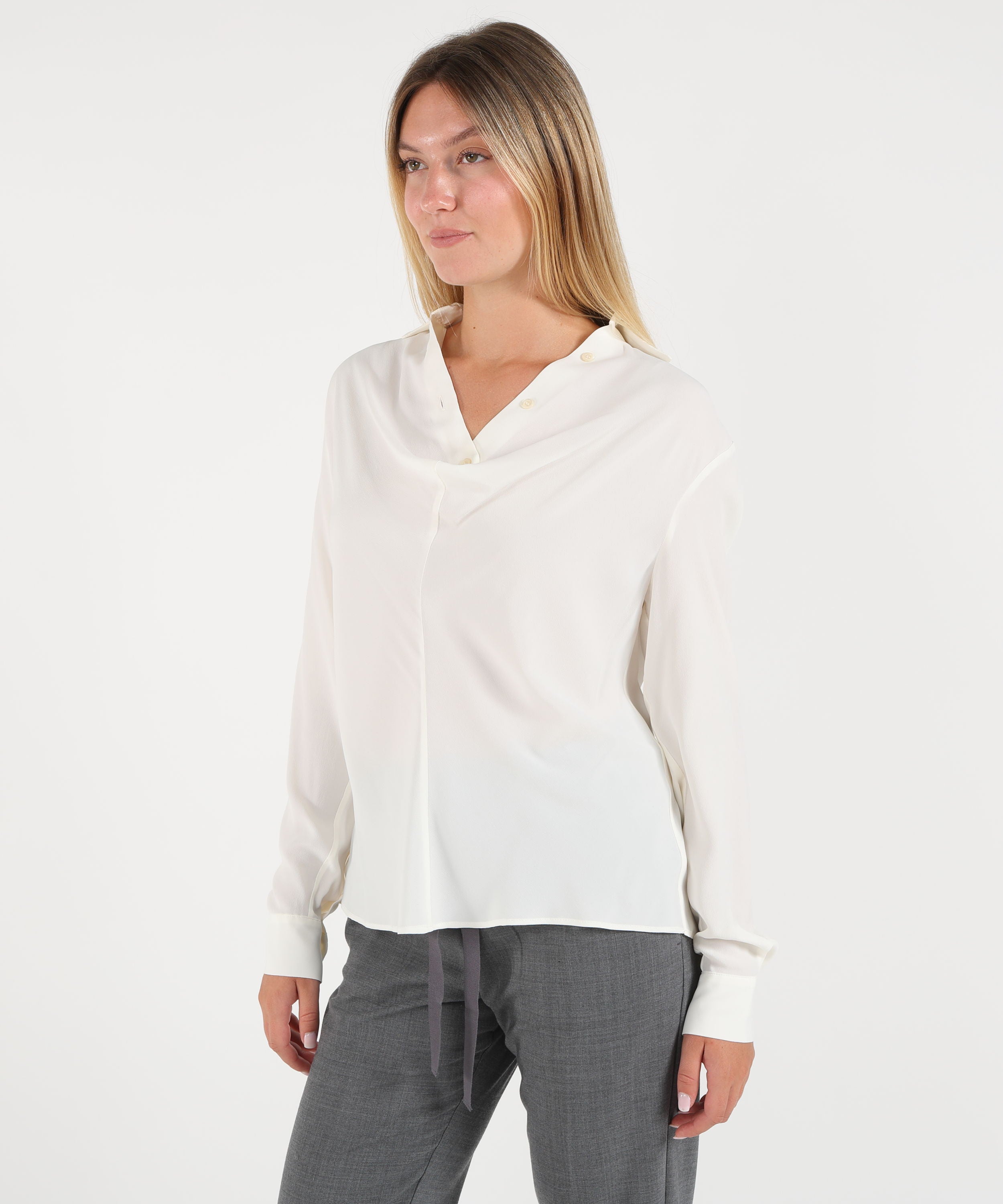 Camicie SEMICOUTURE Camicia liane Burro | SEMICOUTURE