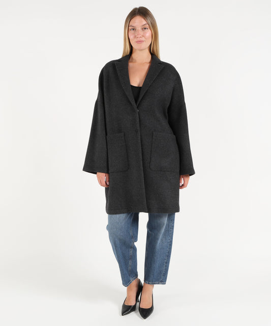Cappotti SEMICOUTURE Cappotto sigmund Grigio | SEMICOUTURE