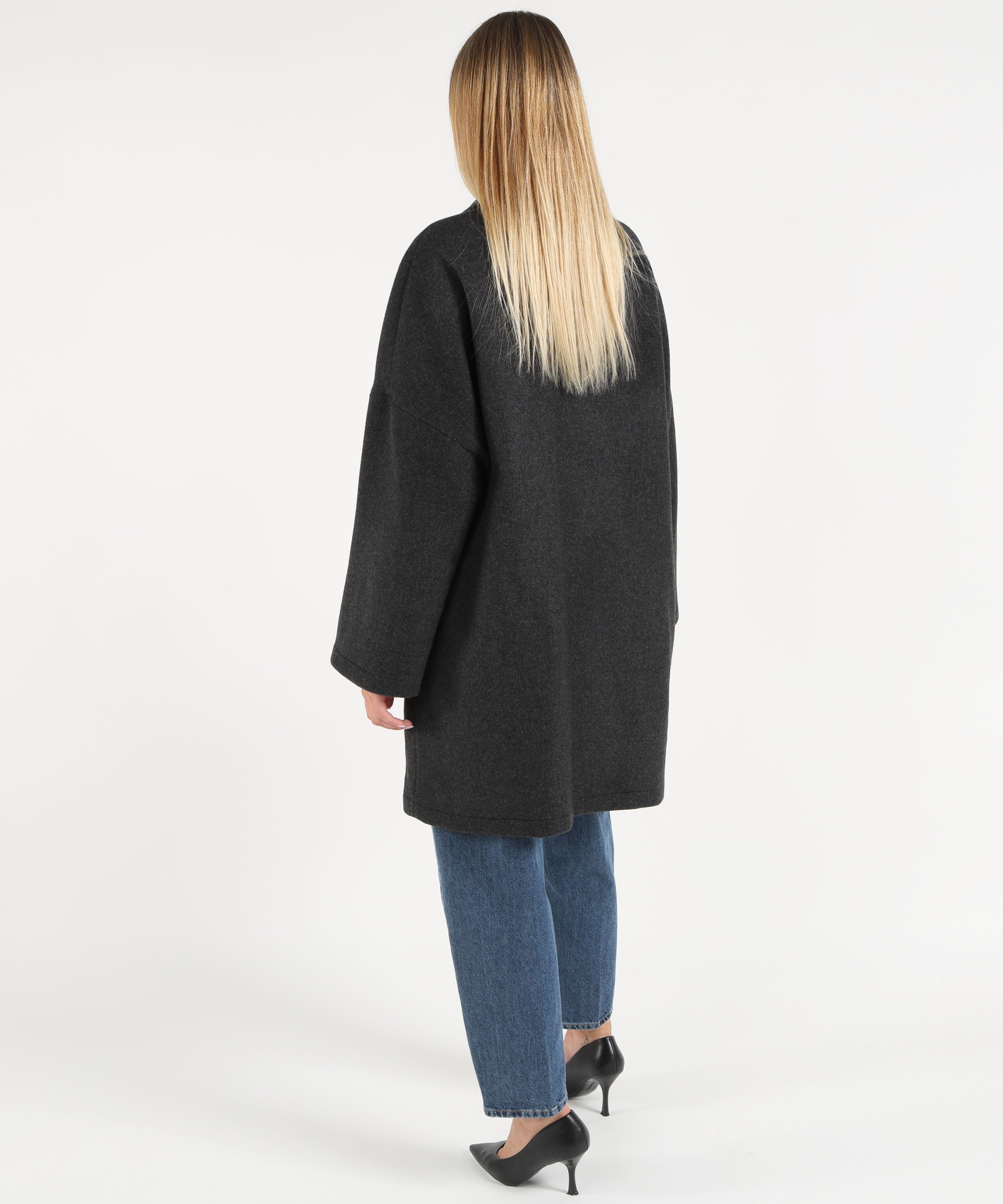 Cappotti SEMICOUTURE Cappotto sigmund Grigio | SEMICOUTURE