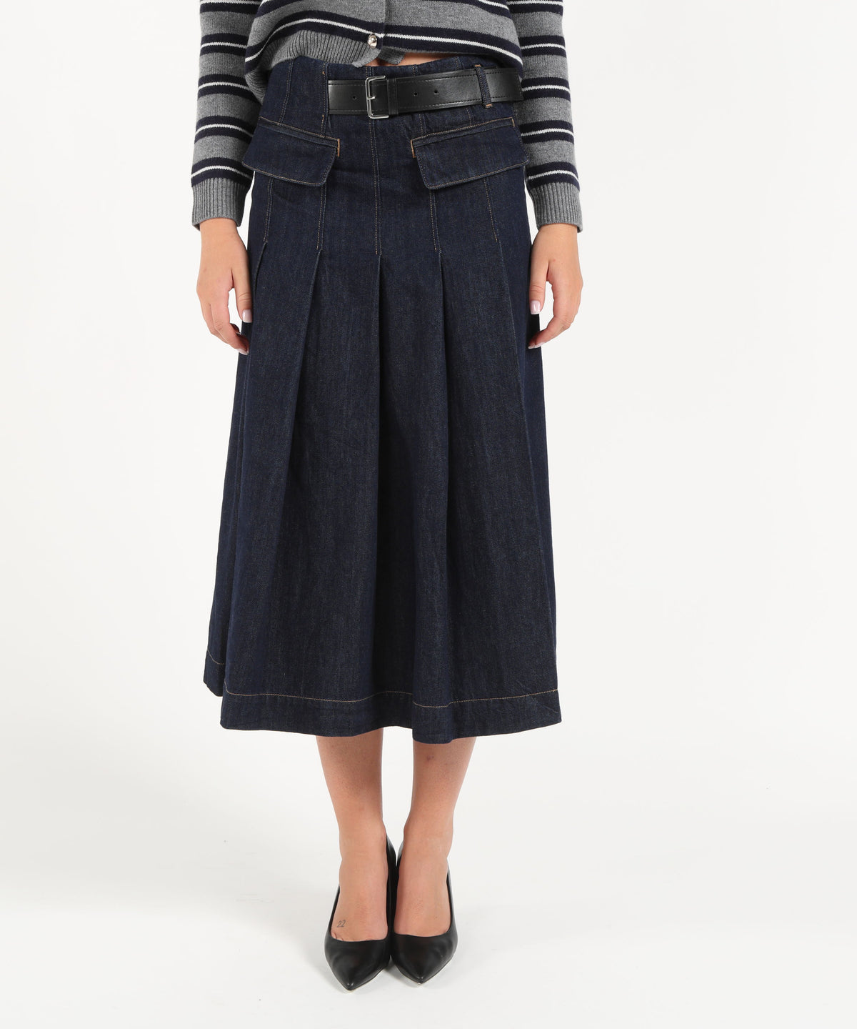 Skirts SEMICOUTURE carla skirt Denim | SEMICOUTURE