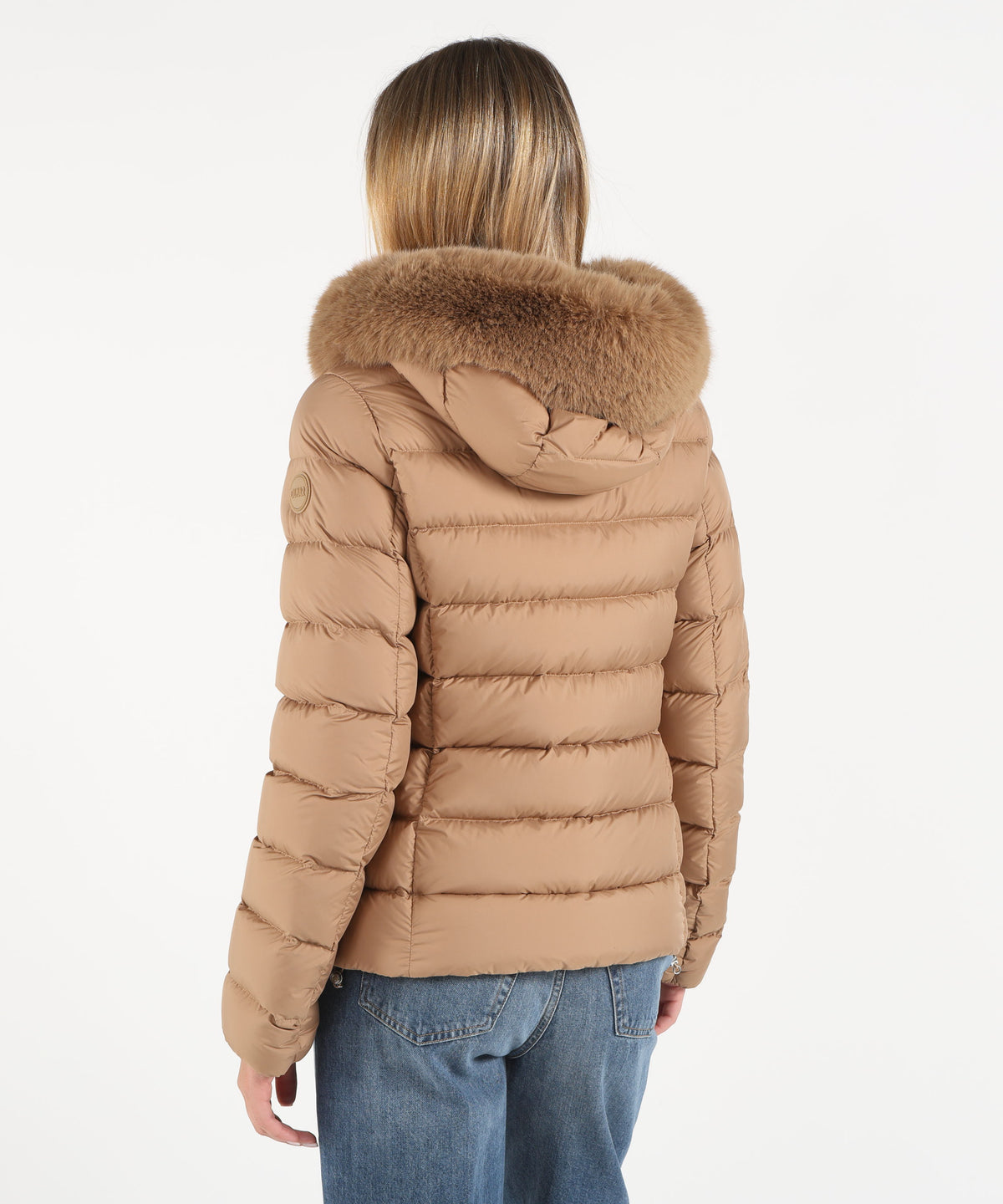COLMAR Matte Down Jacket with Faux Fur