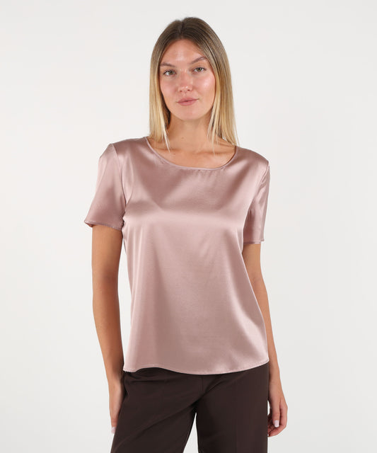 PENNYBLACK Stretch silk satin T-shirt