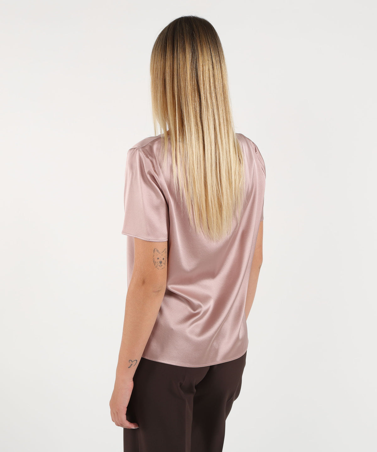 PENNYBLACK Stretch silk satin T-shirt